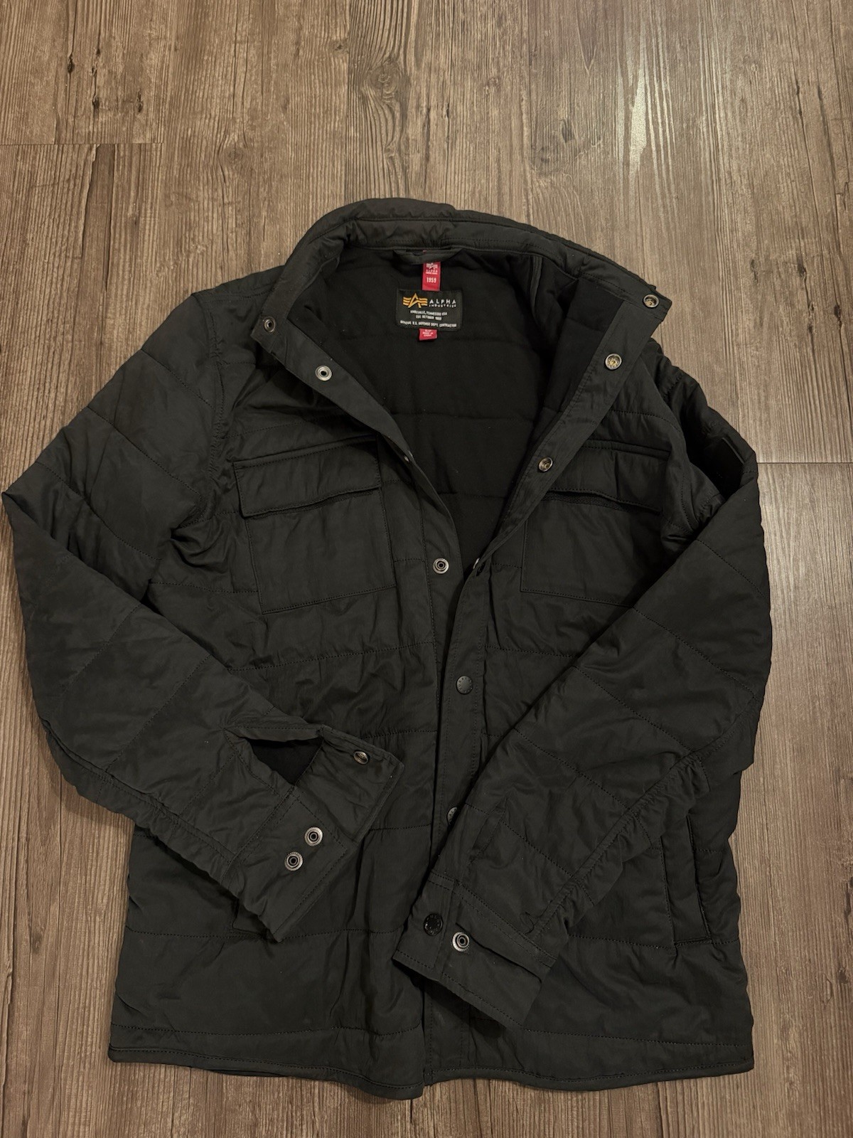 Alpha Industries MA-1 Flight Bomber Jacket Men\'s Size Small Military GUC