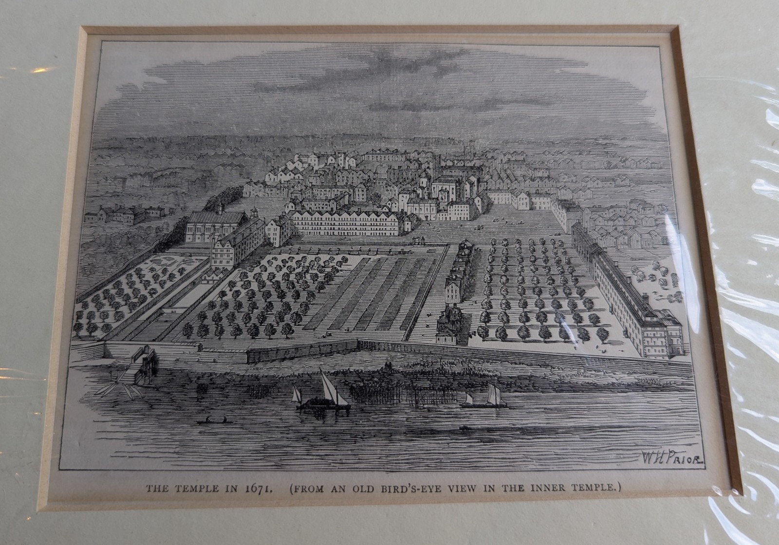 Antique wood-engraved print titled \