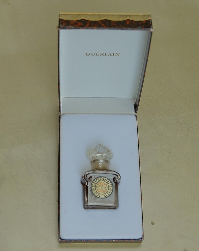 Vtg 1988 *MITSOUKO by GUERLAIN splash PURE PARFUM 1/4 oz 7.5ml OLD SEALED bottle