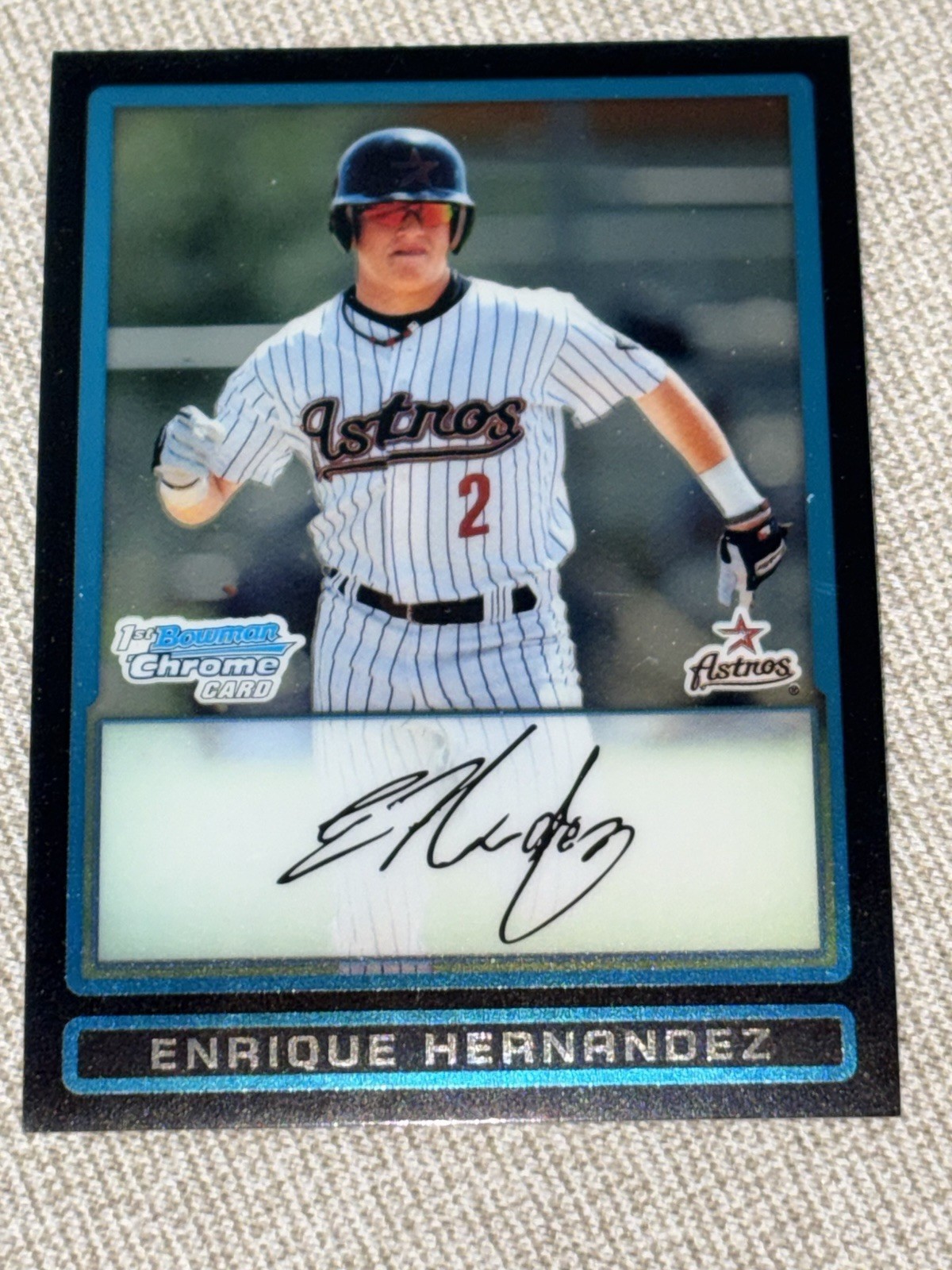 Enrique Kike Hernandez 2009 BOWMAN CHROME ROOKIE CARD Astros Red Sox Dodgers