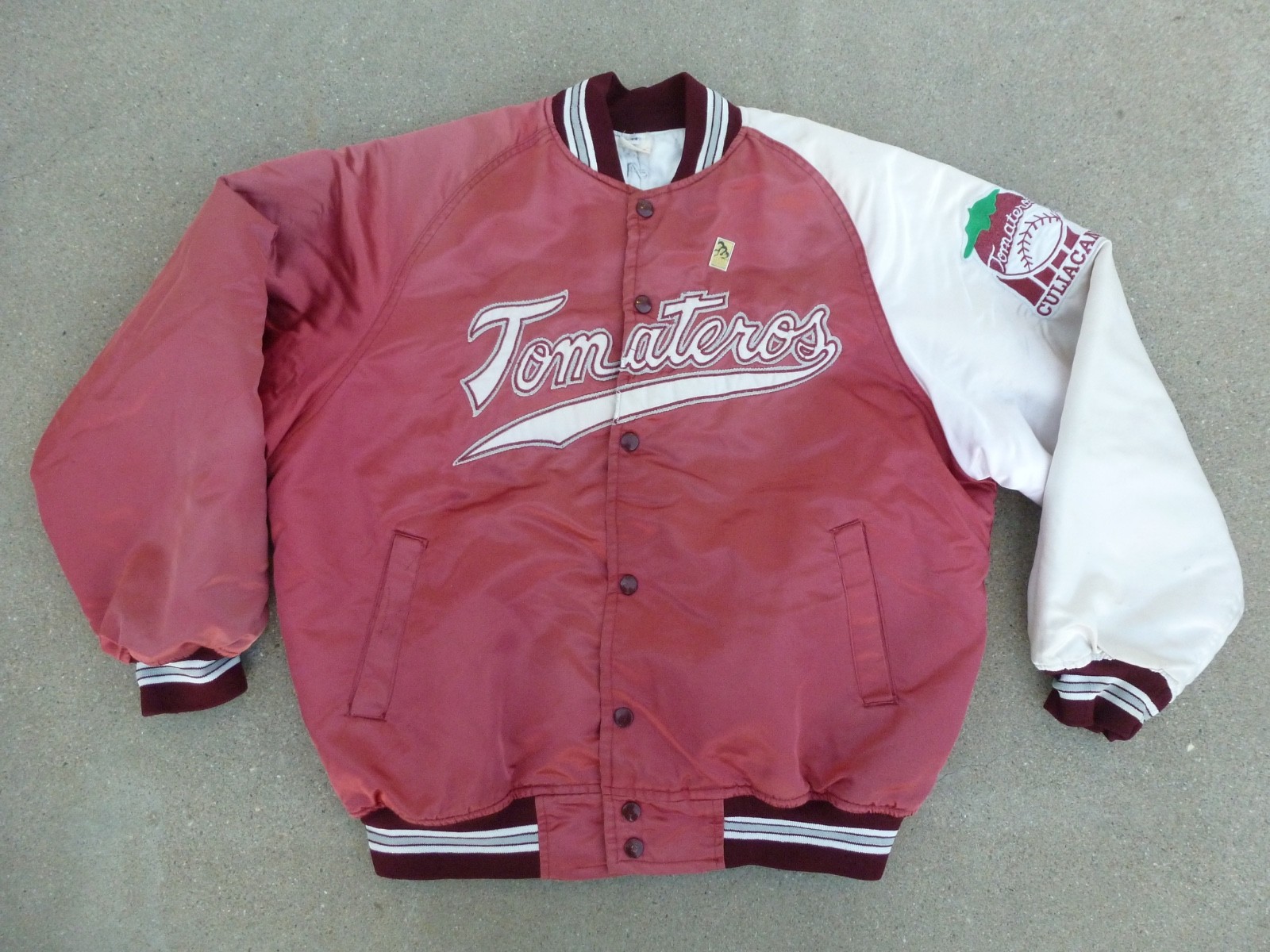 Vtg ARRIETA Tomateros De Culiacan Satin Bomber Jacket M Mexicana Baseball READ* Vtg ARRIETA Tomateros De Culiacan Satin Bomber Jacket M Mexicana Baseball READ*