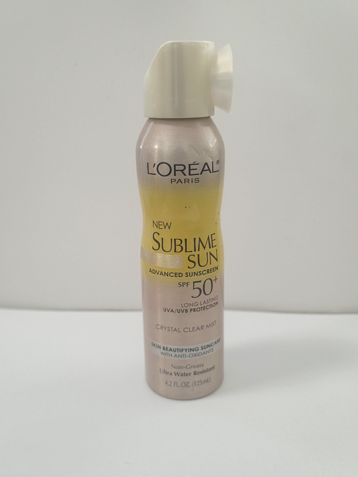 Loreal Sublime Sun Crystal Clear Mist Advanced Sunscreen SPF 50 Discontinued. 