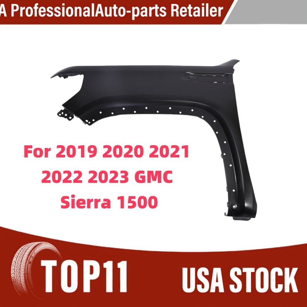 Fender For 2019-2023 GMC Sierra 1500 Front Driver Side Primed Steel
