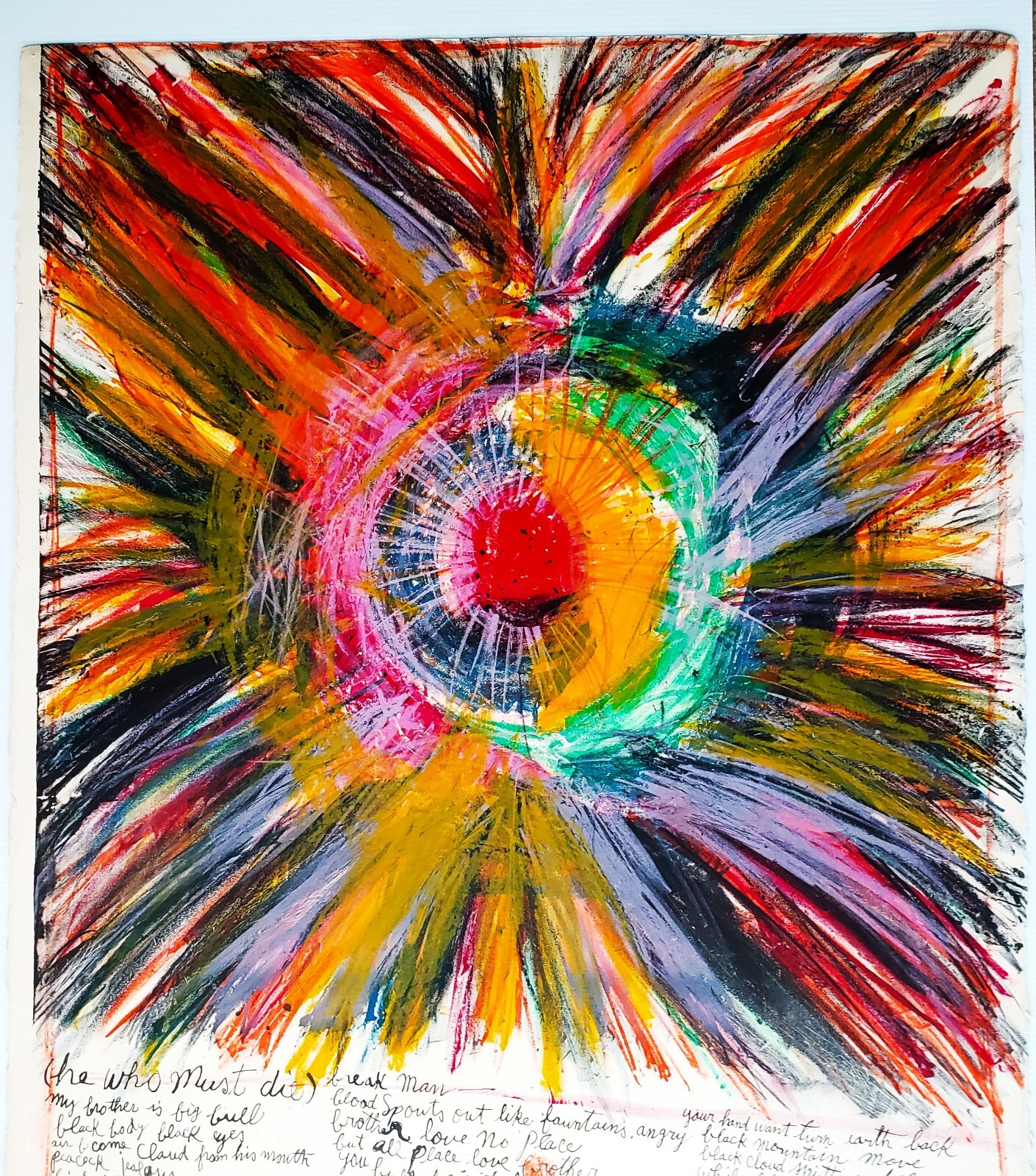 WALASSE TING (1929-2010) Original SIGNED Ltd Edition Litho with Hand Coloring 61