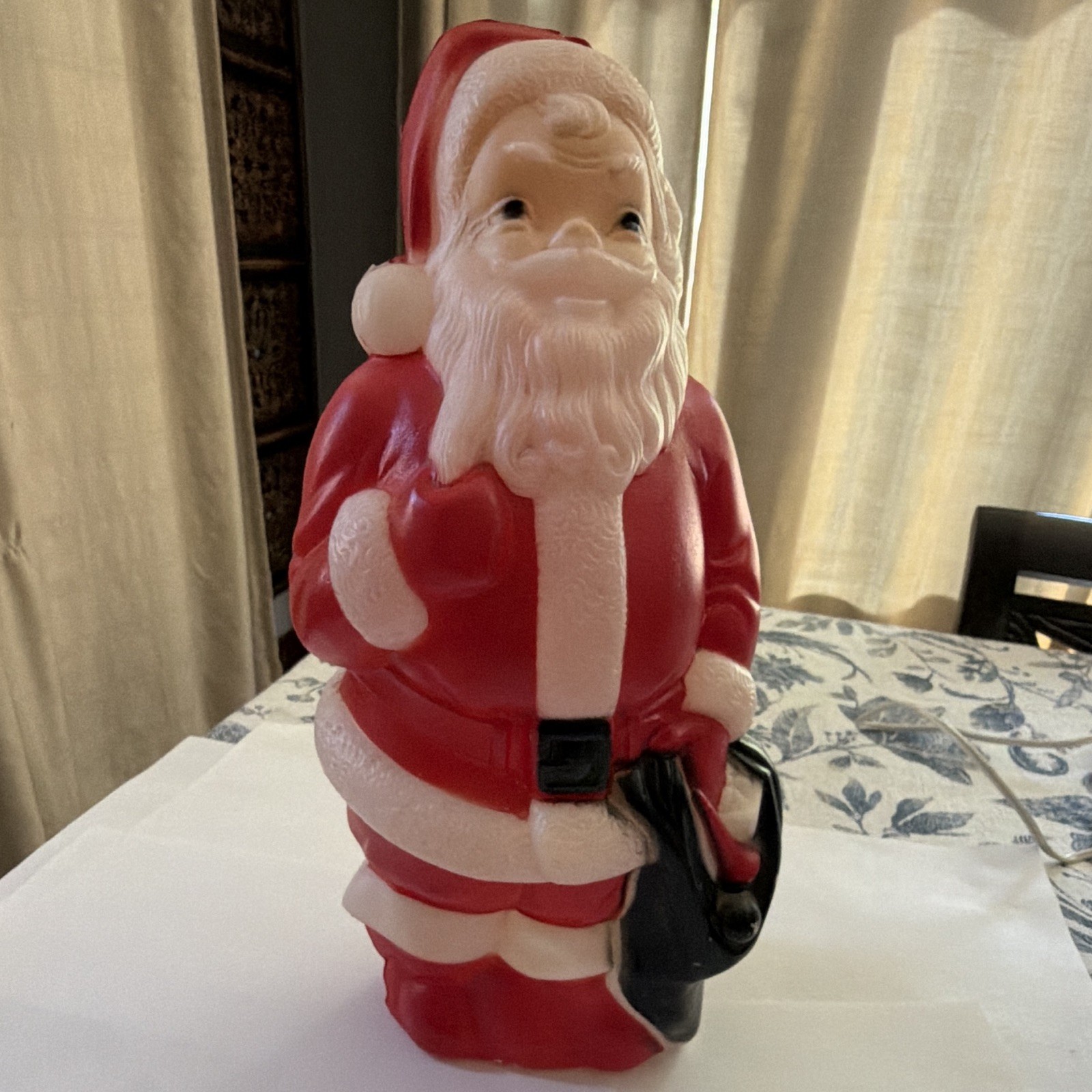 Vintage 1968 Empire Santa Blow Mold W/light