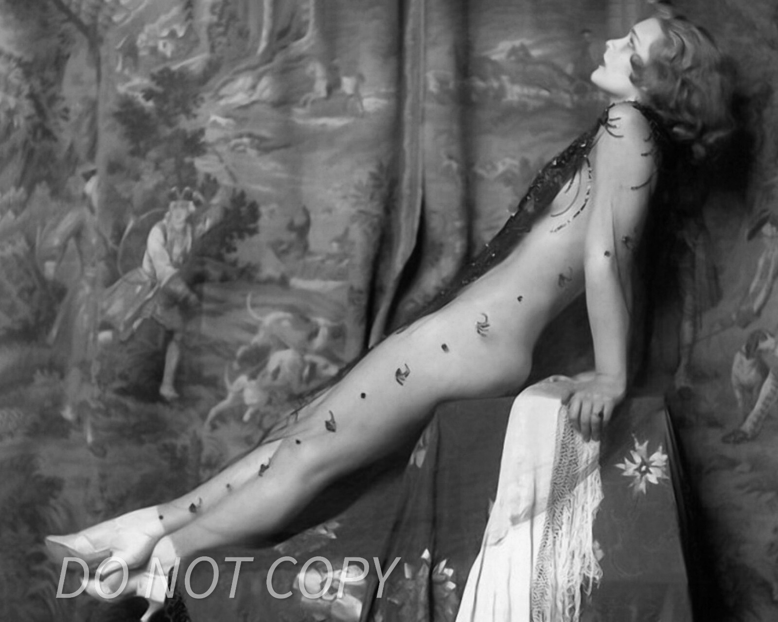 Ziegfeld Follies Vintage 1920s glamour   8X10 PUBLICITY PHOTO - - Flapper Girl