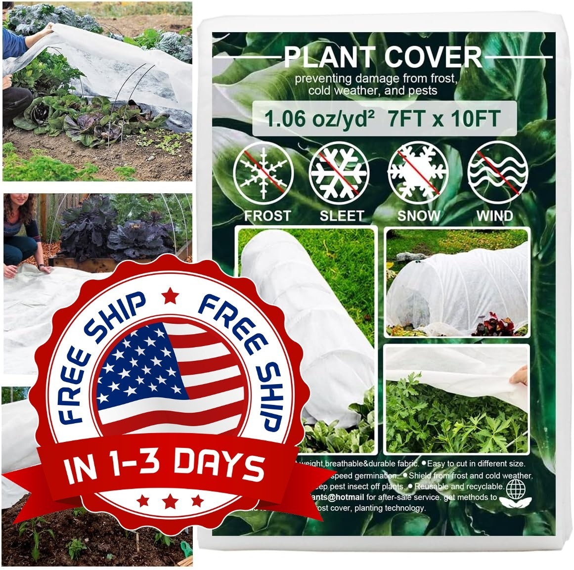 Funda Protectora Para Plantas Contra Las Heladas, Manta De Jardín Para Invierno.