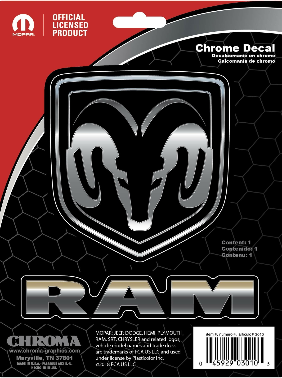 Chroma Graphics Dodge Classic Emblemz Decal