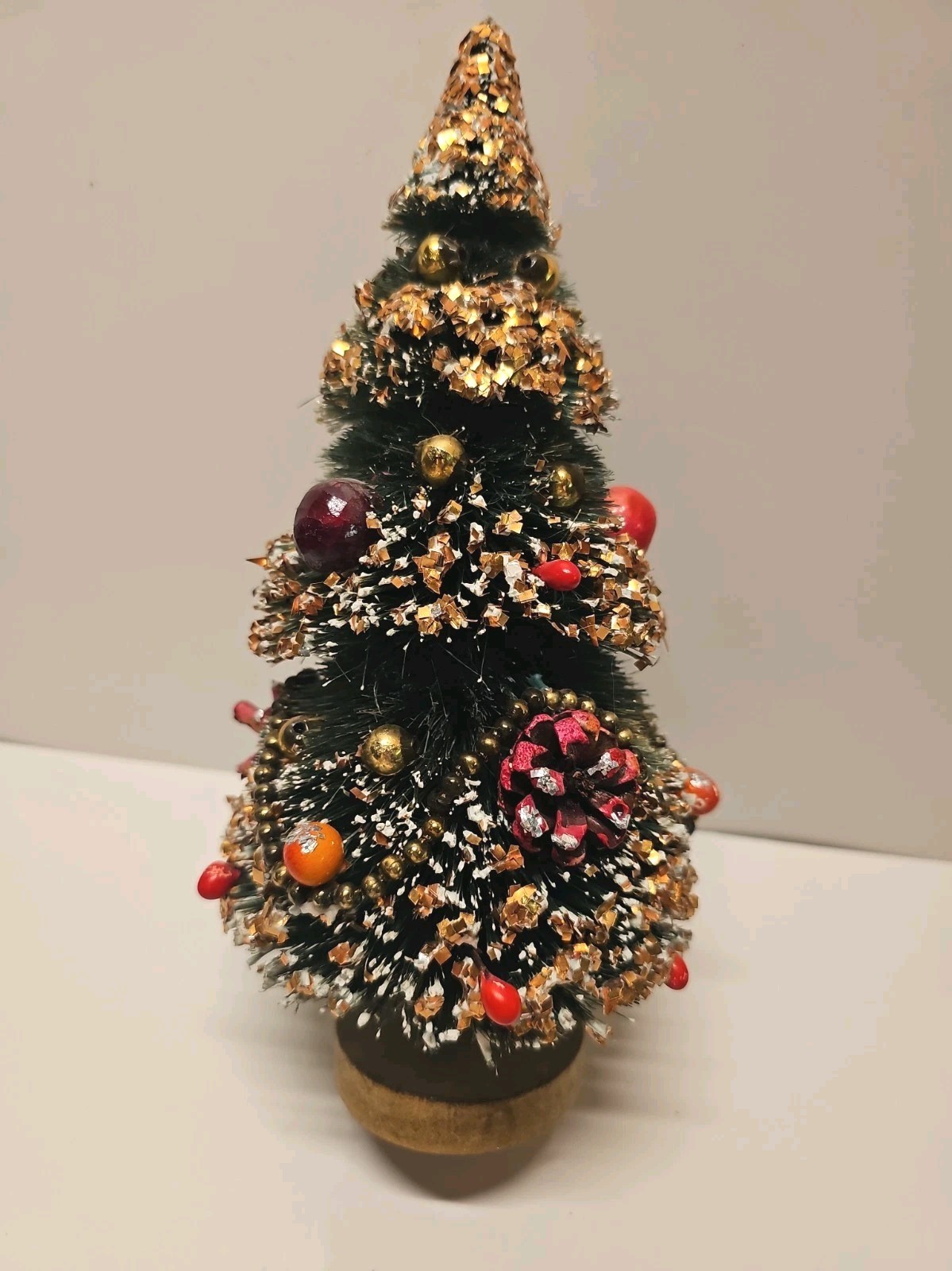 Vtg 1950s Japan Bottle Brush Christmas Tree 9