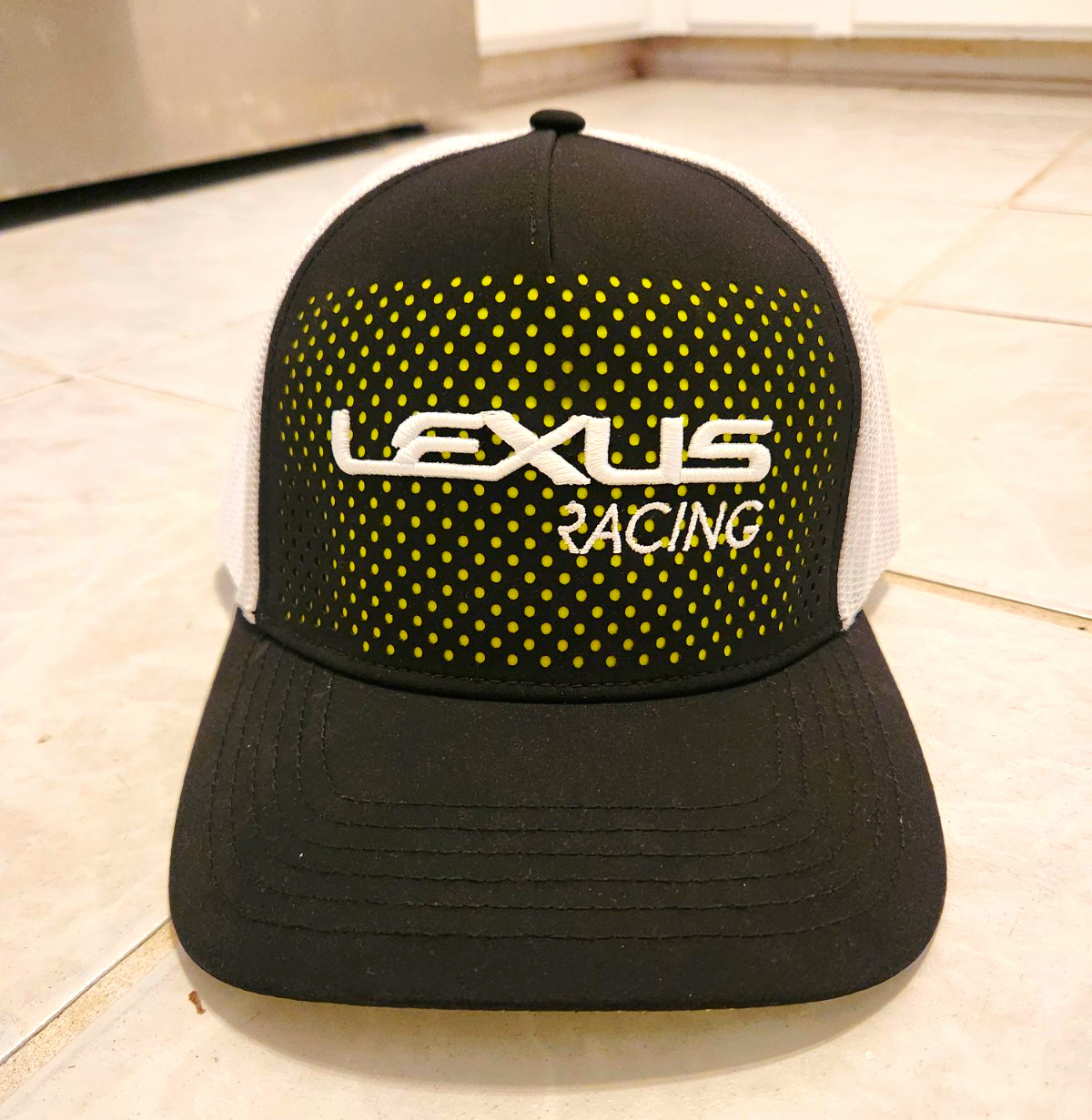 Lexus Racing Hat Snapback Trucker Cap Black White Green Mesh Adjustable Lexus Racing Hat Snapback Trucker Cap Black White Green Mesh Adjustable
