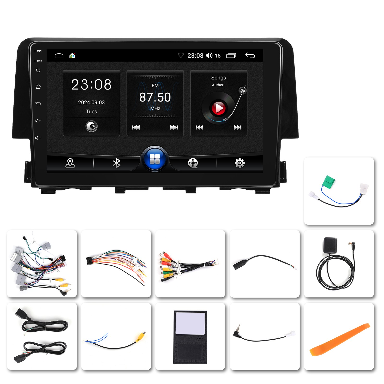 Fits 4+64G Carplay 2016-2020 Honda Civic Car Stereo Radio GPS WIFI Android 13