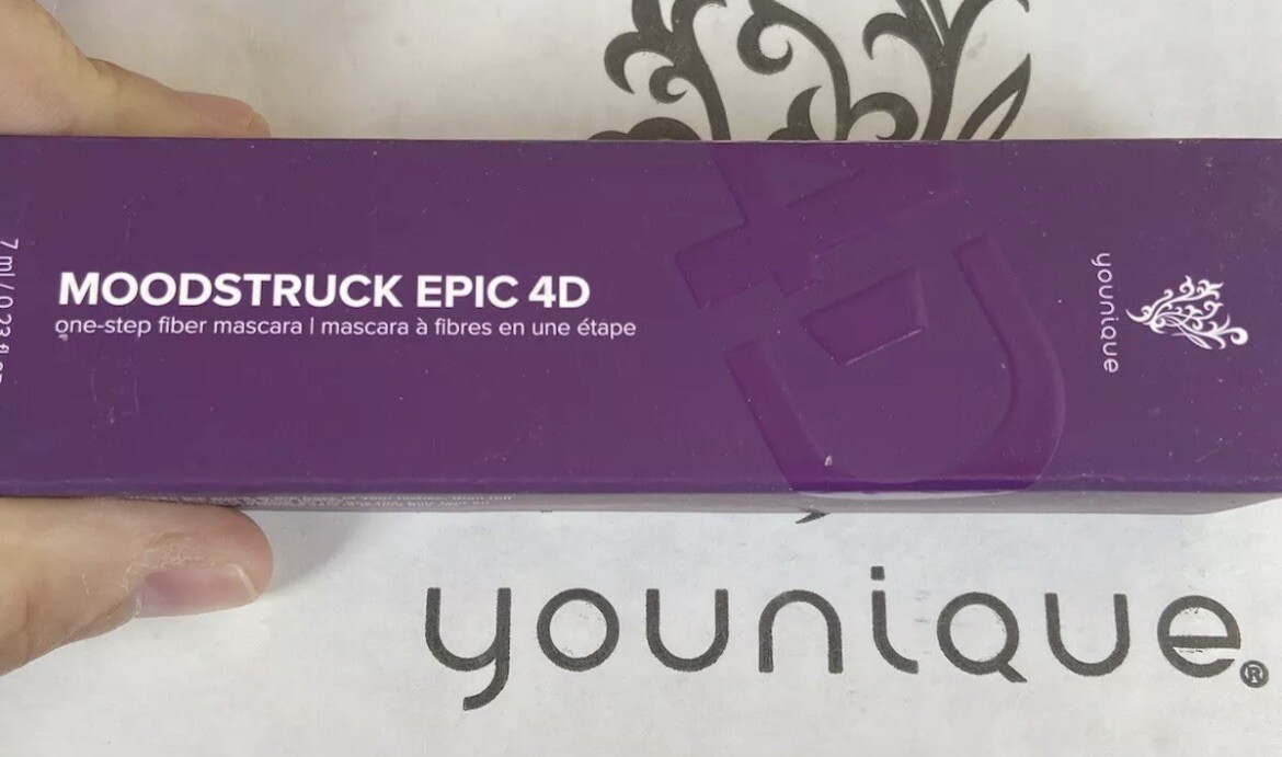 YOUNIQUE NEW MOODSTRUCK EPIC 4D ONE-STEP FIBER LASH MASCARA BLACK Authentic.