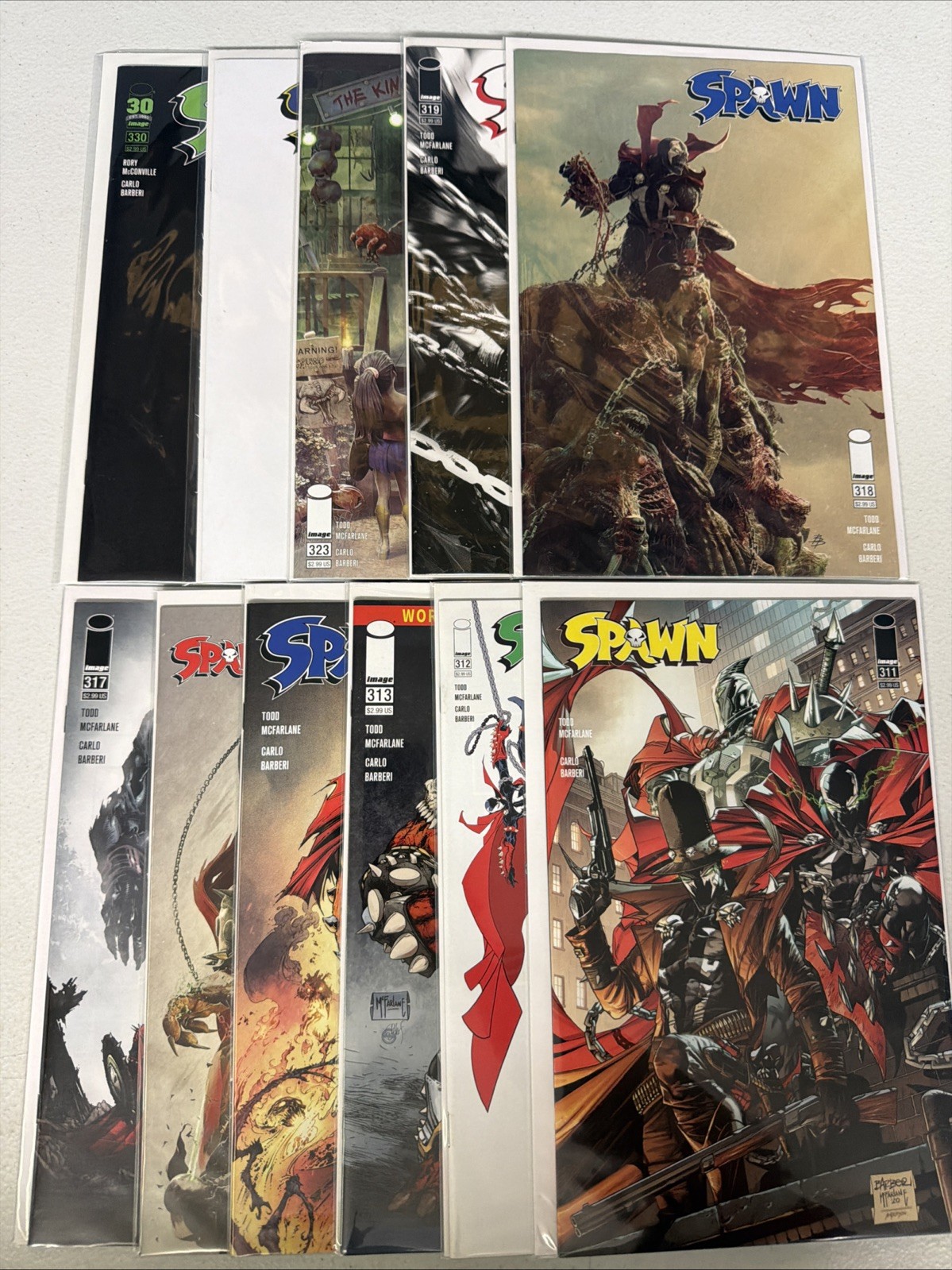 Spawn #311 312 313 314 316 317 318 319 323 329 330 Cover C Image Lot *S11