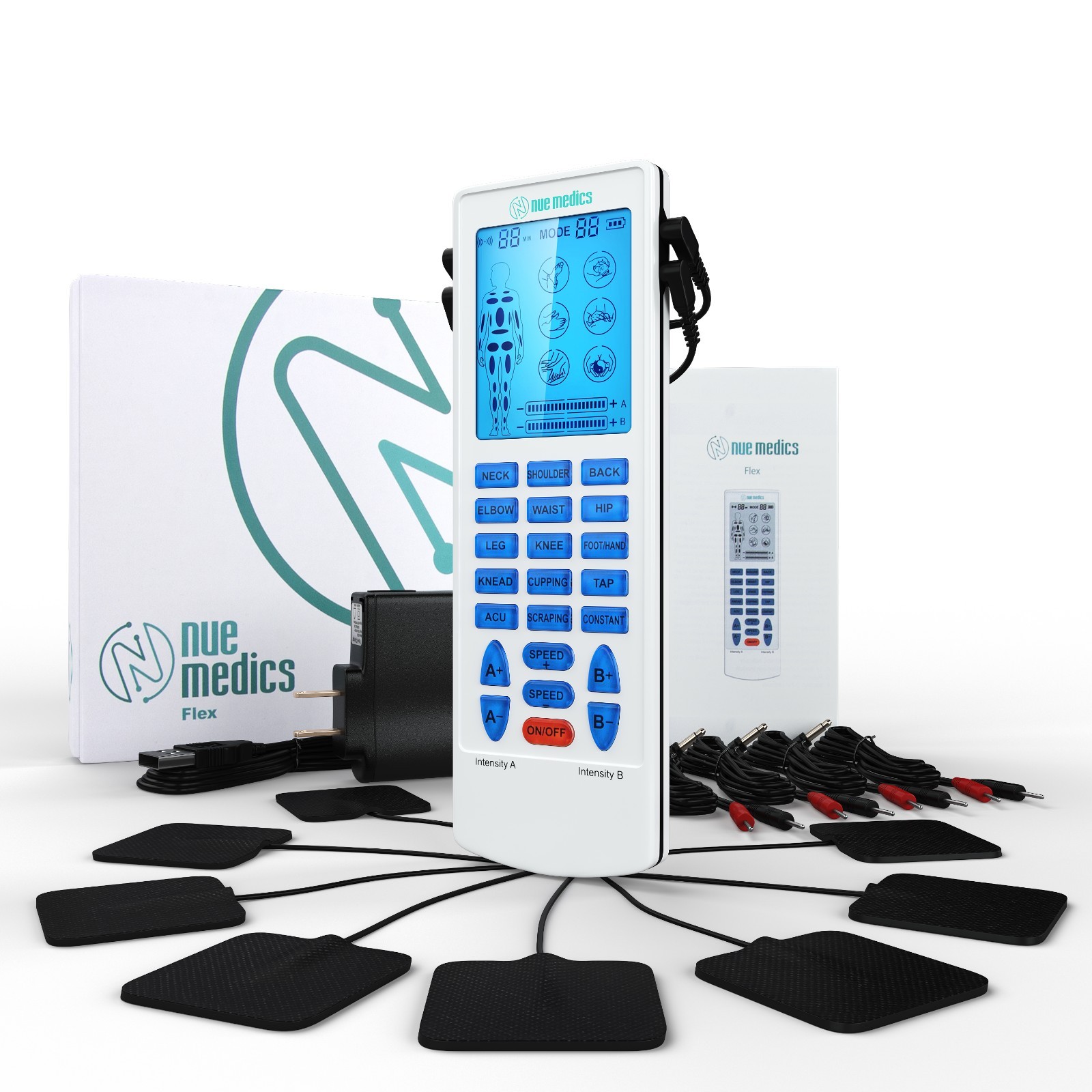 Tens Unit 4 Channel, EMS Muscle Stimulator for Pain Relief Therapy