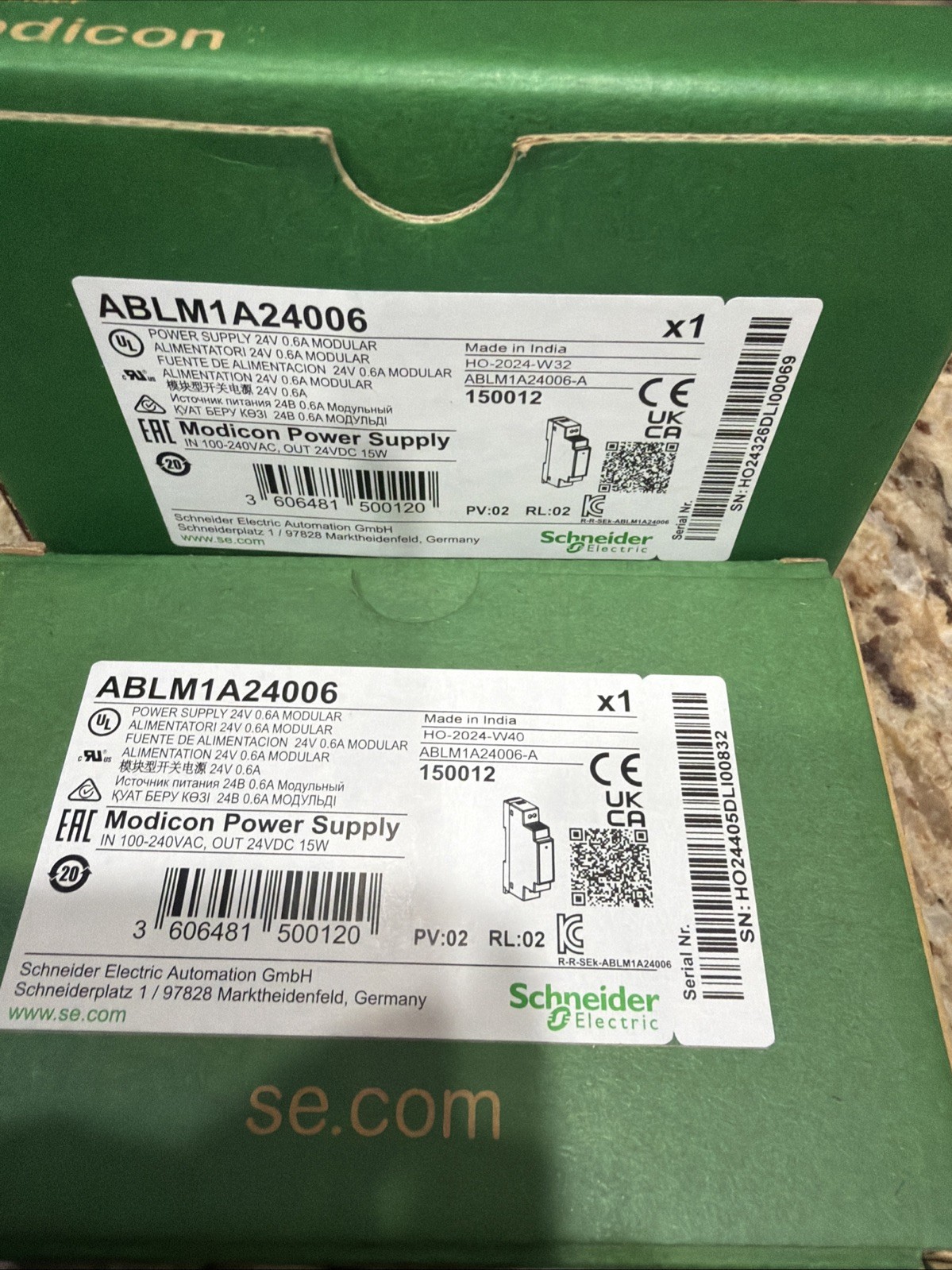 Schneider Electric Ablm1a24006 Modicon Power Supply