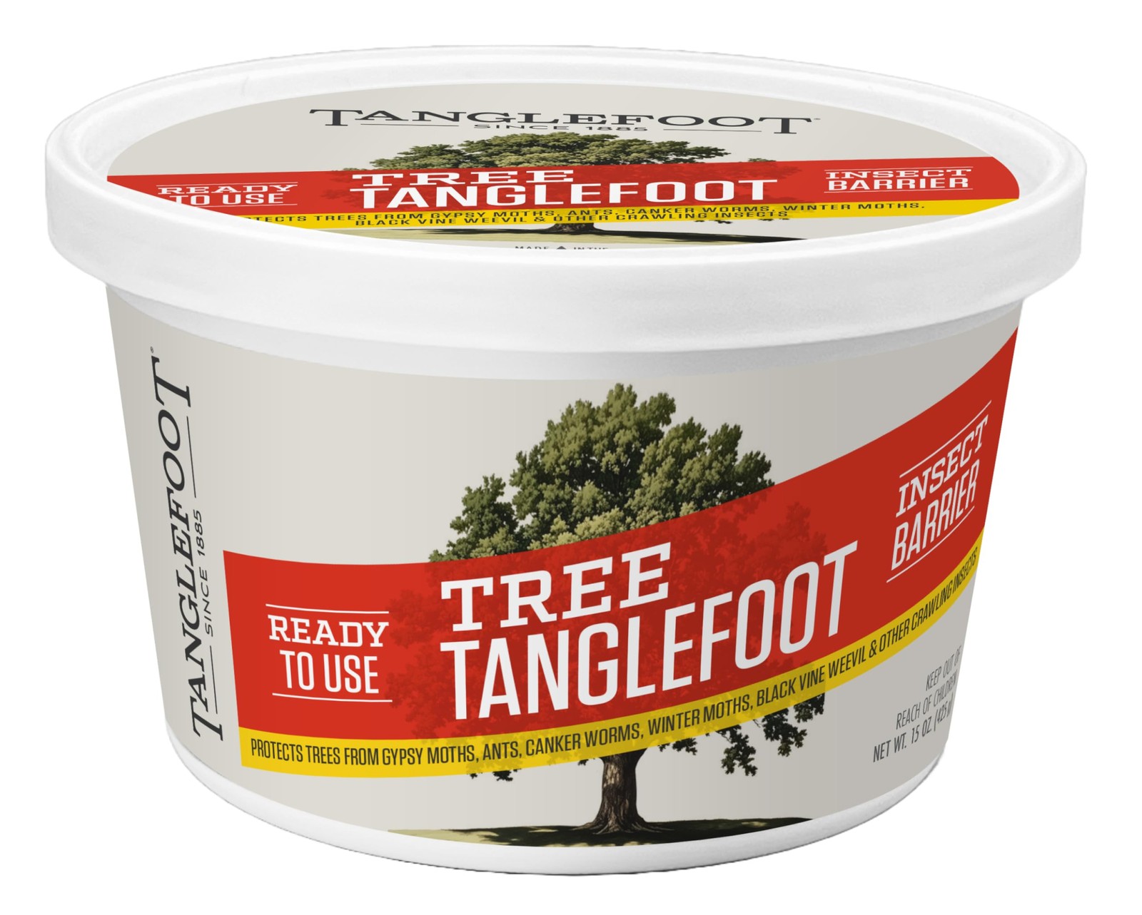 Tree Tanglefoot Tree Banding Gum – 15oz Sticky Coating for Tree Wraps – Long-Las