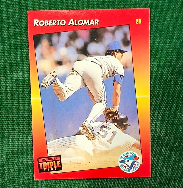 Donruss 1992 Donruss Triple Play Roberto Alomar Toronto Blue Jays #84 Base Set Donruss 1992 Donruss Triple Play Roberto Alomar Toronto Blue Jays #84 Base Set