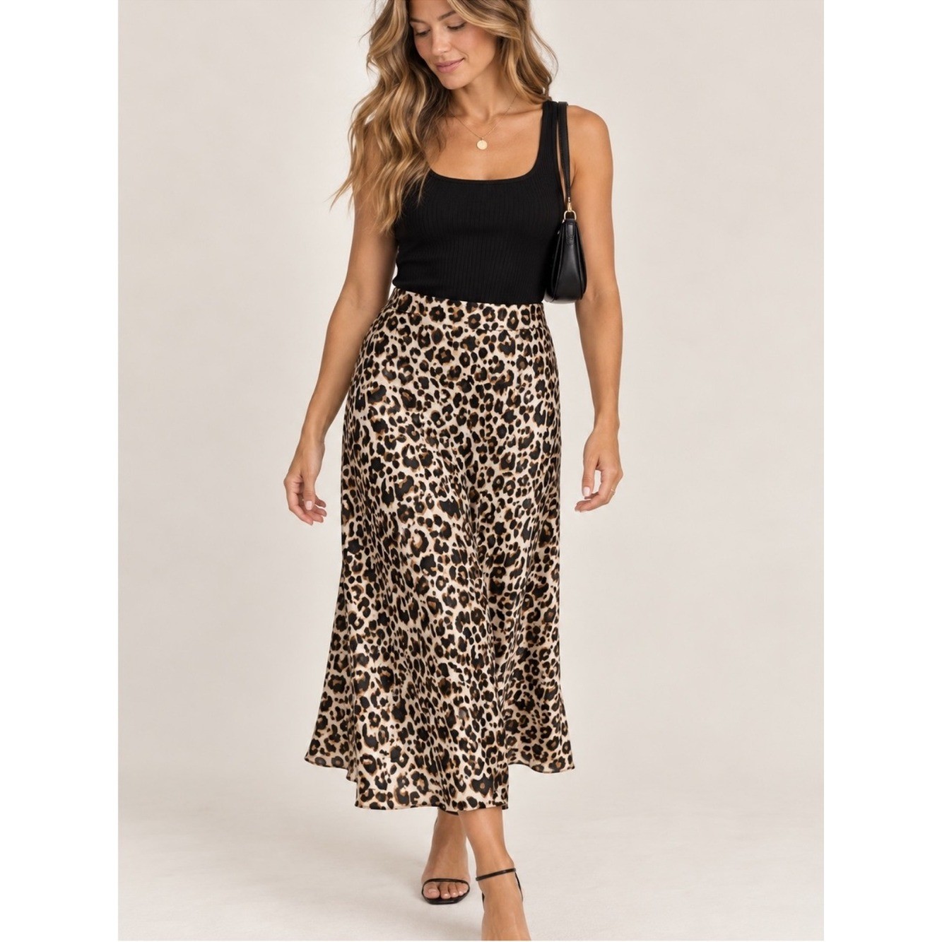 Quince 100% Washable Silk Skirt Leopard Chetah Print Women XL Lightweight Quince 100% Washable Silk Skirt Leopard Chetah Print Women XL Lightweight