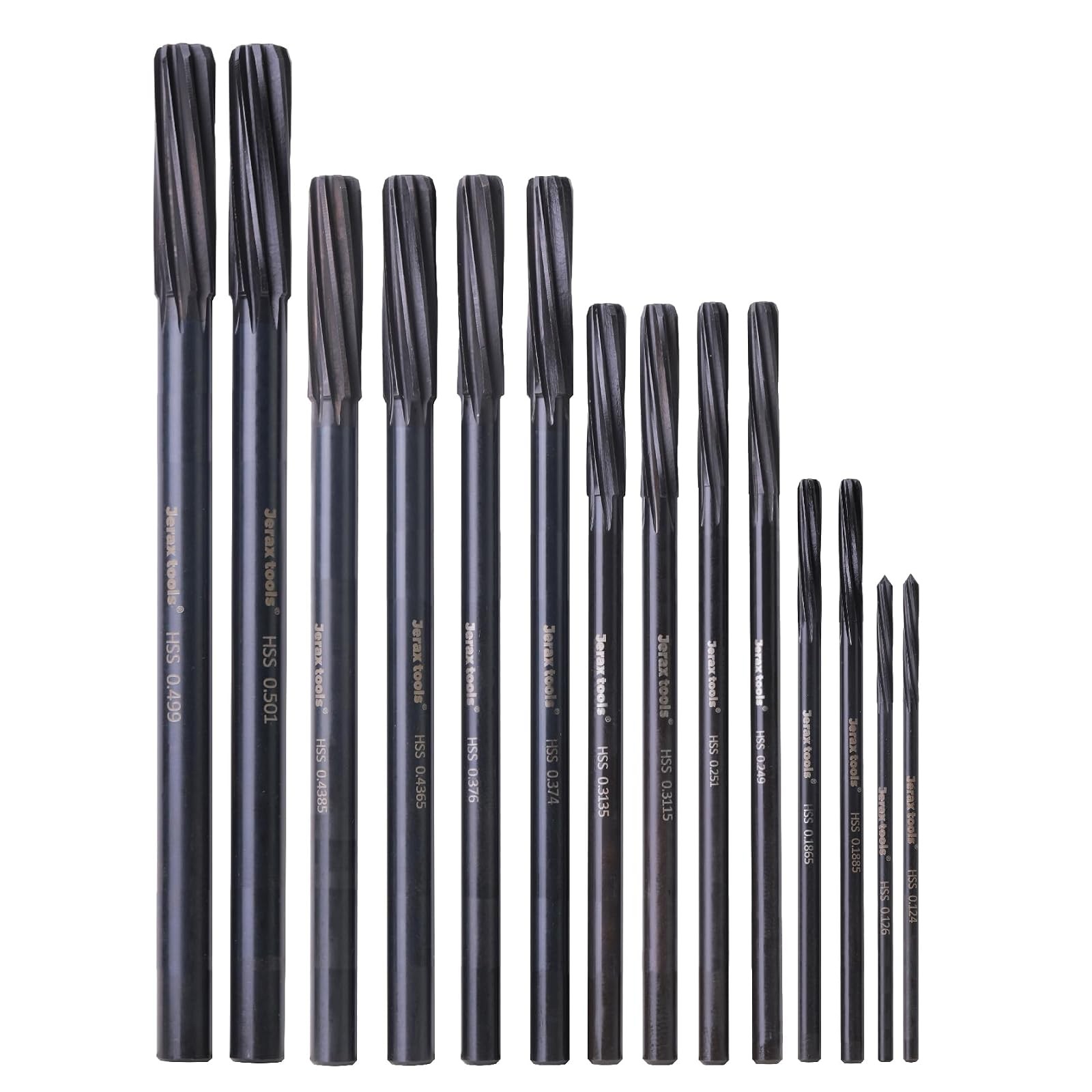 M2 High Speed Steel Chucking Reamer Set 14 Pcs Spiral Flute M2 High Speed Steel Chucking Reamer Set 14 Pcs Spiral Flute