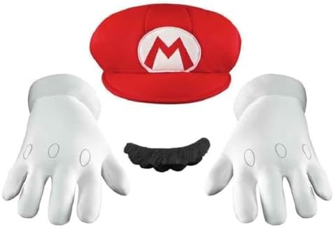 Disguise Super Mario Bros. Mario Accesory Kit, Official Super Mario Bros. Access Disguise Super Mario Bros. Mario Accesory Kit, Official Super Mario Bros. Access
