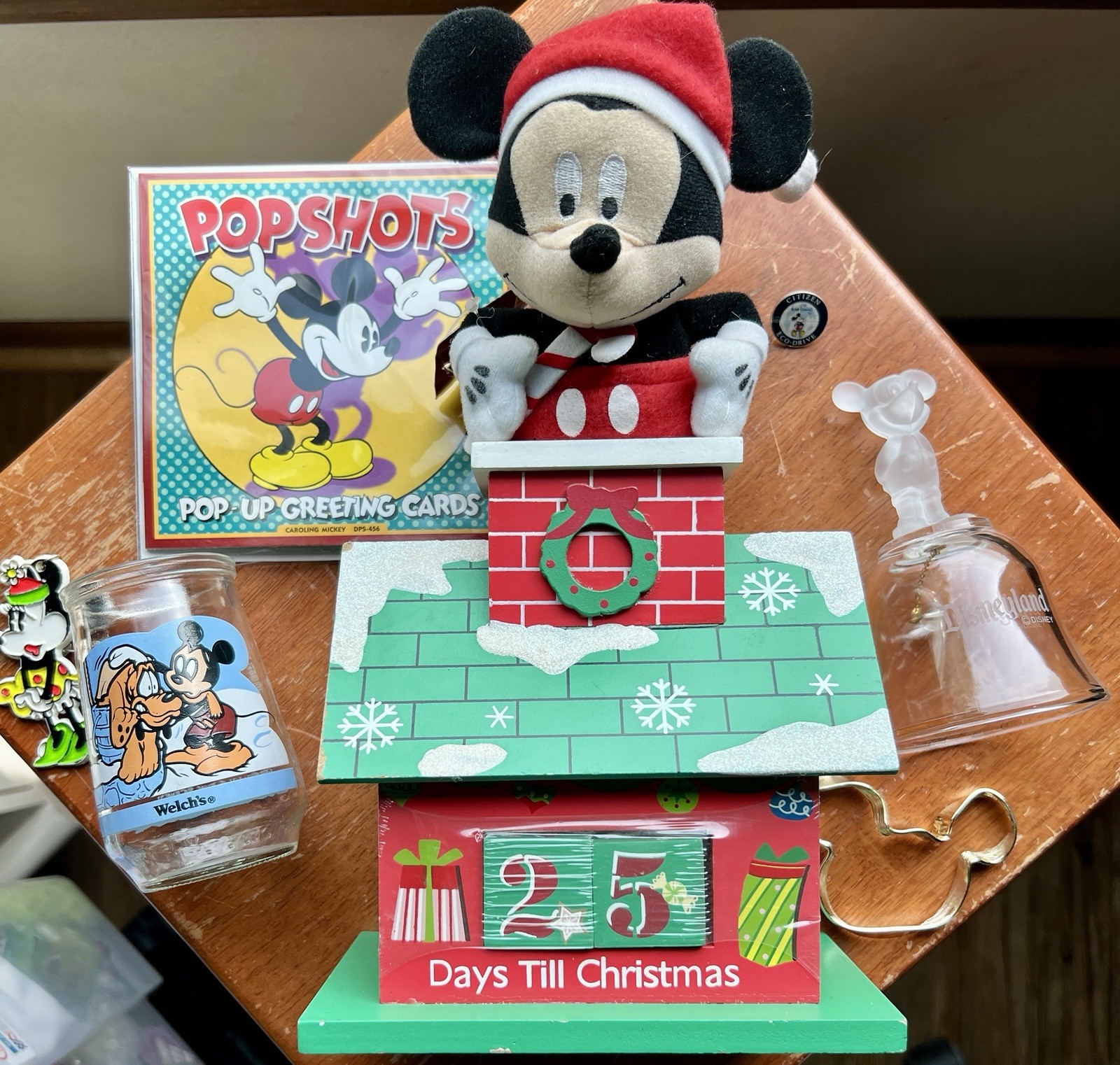 Vintage Mickey Mouse, Disney Souvenir Lot 8 Misc Pieces Christmas Popshots Etc Vintage Mickey Mouse, Disney Souvenir Lot 8 Misc Pieces Christmas Popshots Etc