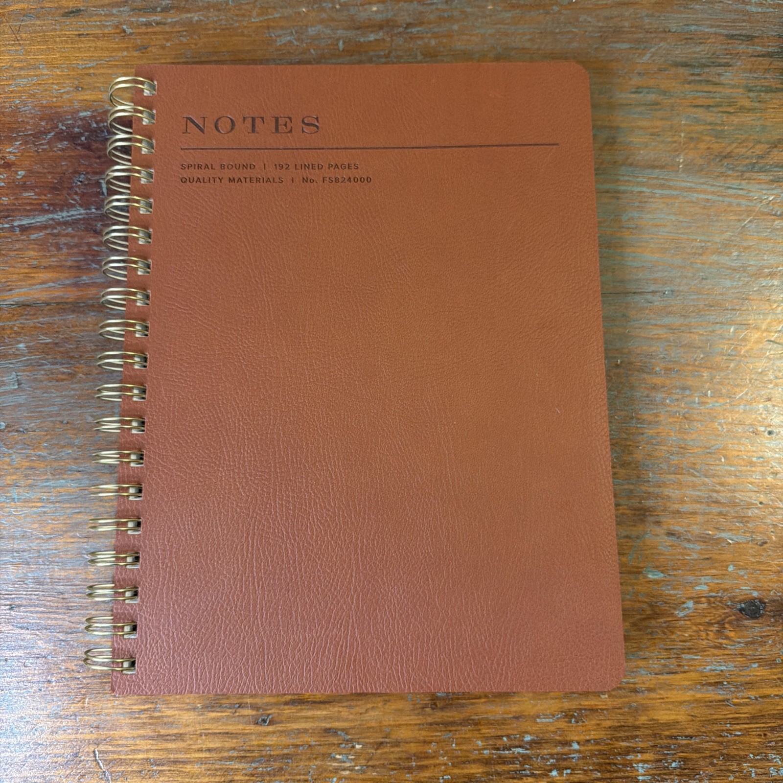 Fringe Studio Notesmark Heading Cognac. 192 Lined Pages. New, Free Fast Shipping