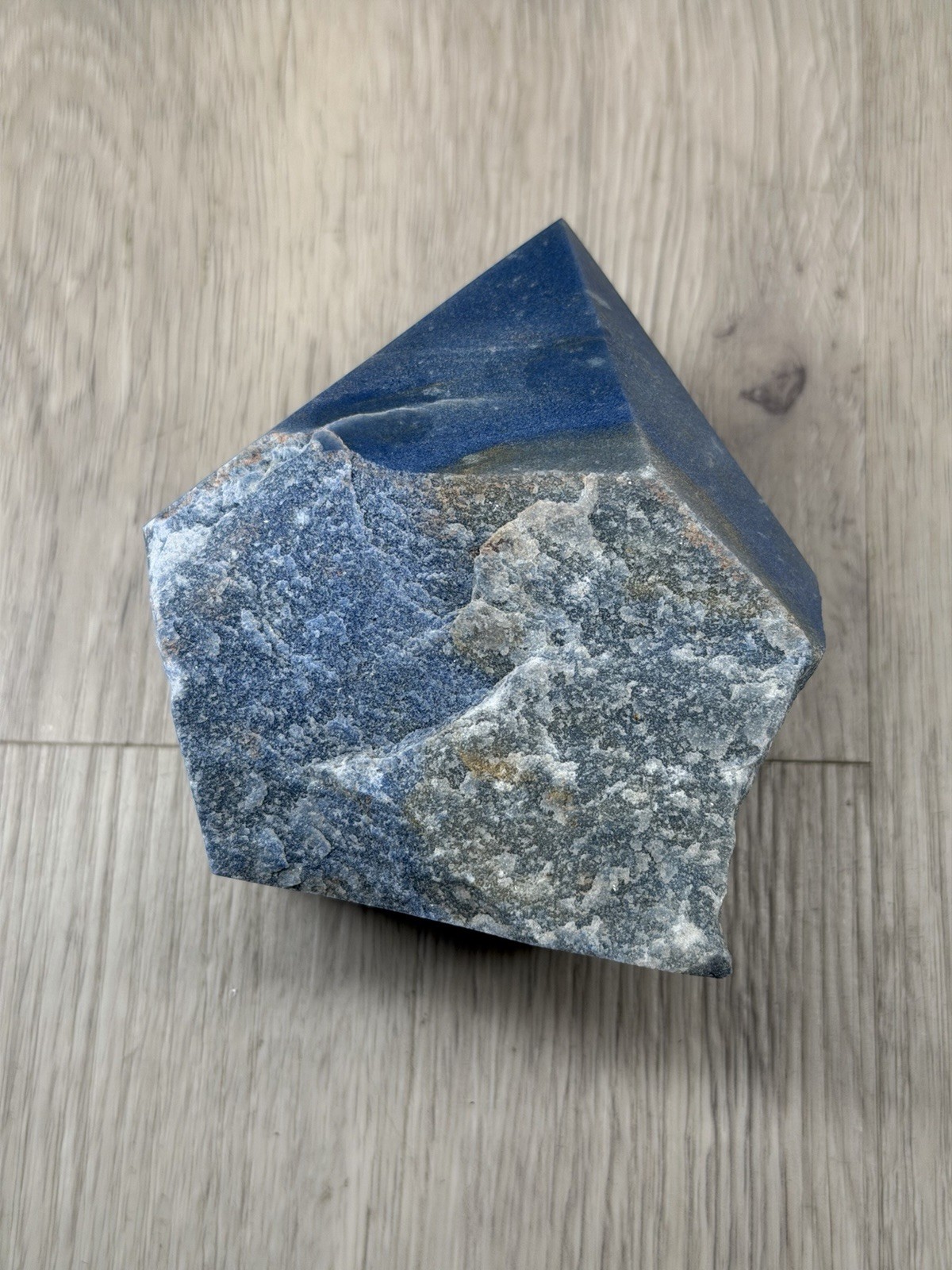 Natural Blue Aventurine Crystal Wand Irregular Quartz Column 1.7Lb