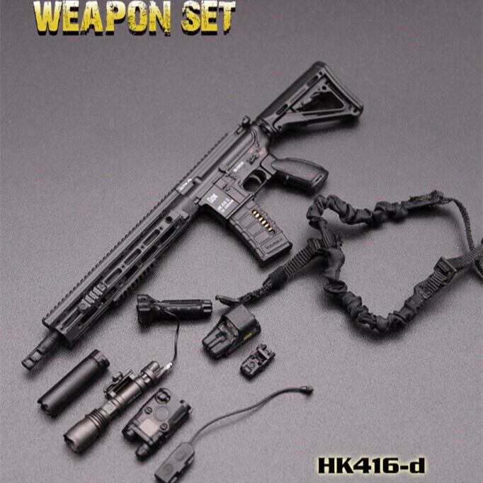 Soldier Accessories 1:6 Scale Assault Rifle Weapon Gun Fit 12'' Action Figure