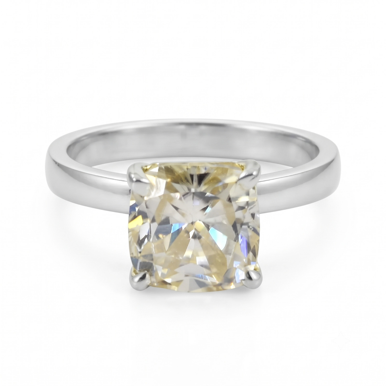 2.50 Ct Certified Cushion Cut Diamond Ring-Amazing Luster, FREE DIAMOND STUDS