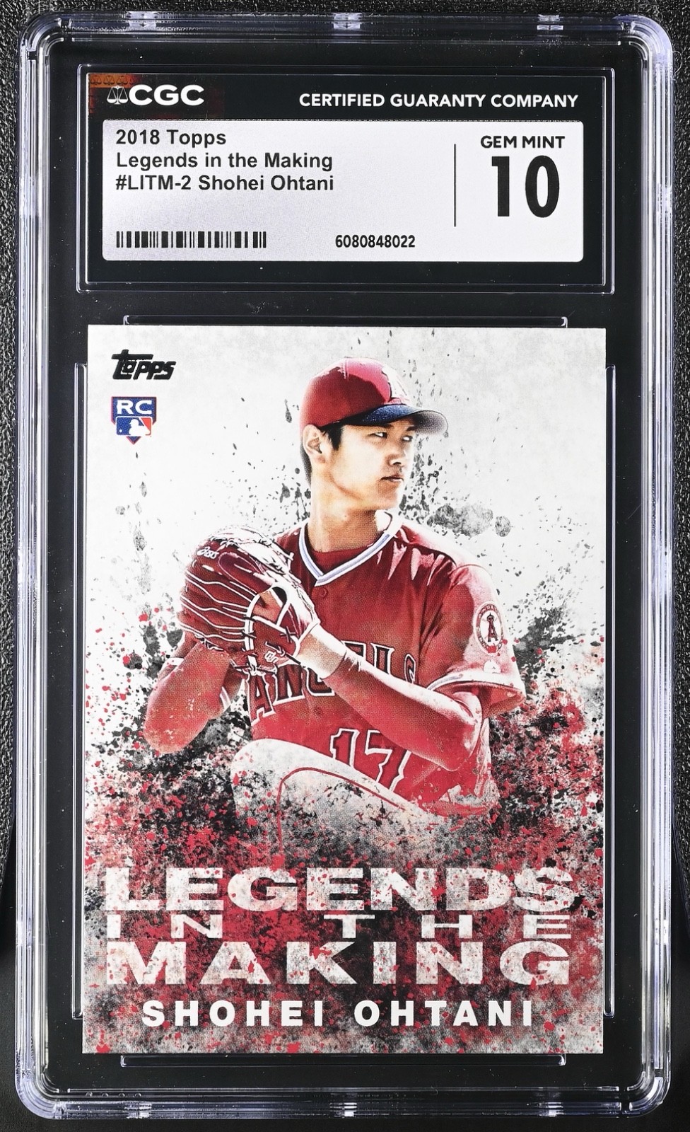 2018 Topps - Legends in the Making Series 2 Shohei Ohtani #LITM-2 (RC) CGC 10 2018 Topps - Legends in the Making Series 2 Shohei Ohtani #LITM-2 (RC) CGC 10