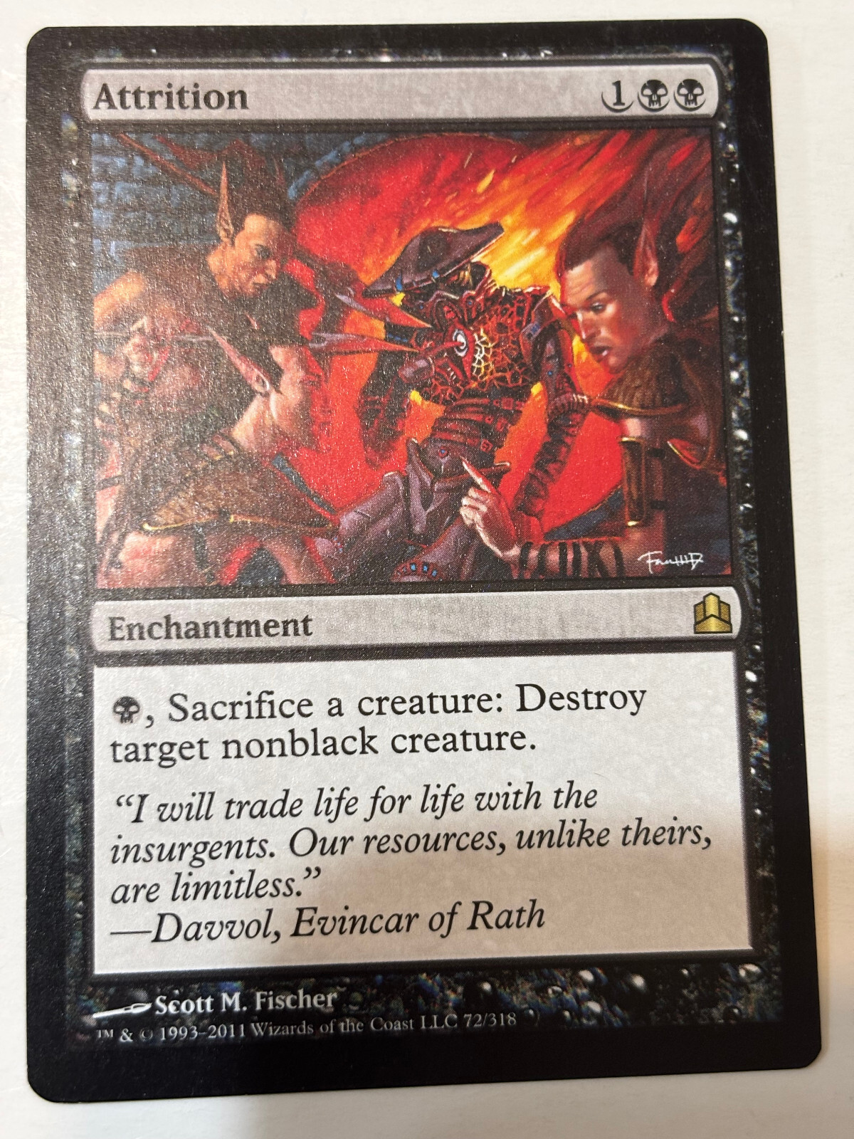 Attrition * Commander 2011 MTG Magic the Gathering LP Attrition * Commander 2011 MTG Magic the Gathering LP