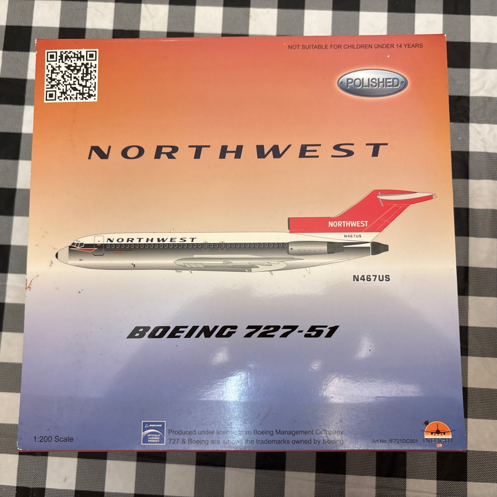 1/200 Northwest Inflight Northwest N467 US Polished