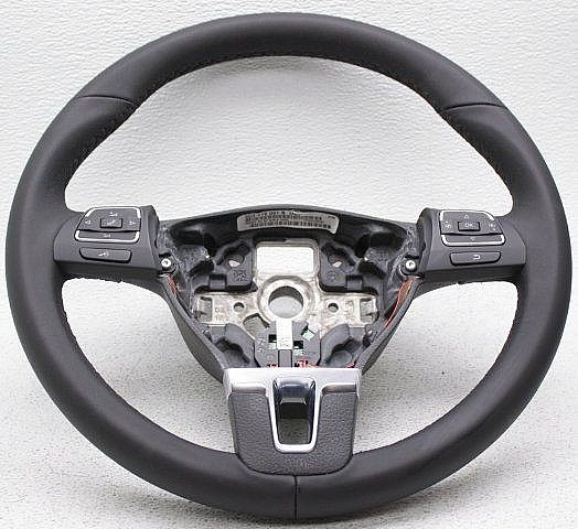 2011-2014 Volkswagen Jetta Steering Wheel Black Assembly OEM Genuine Used