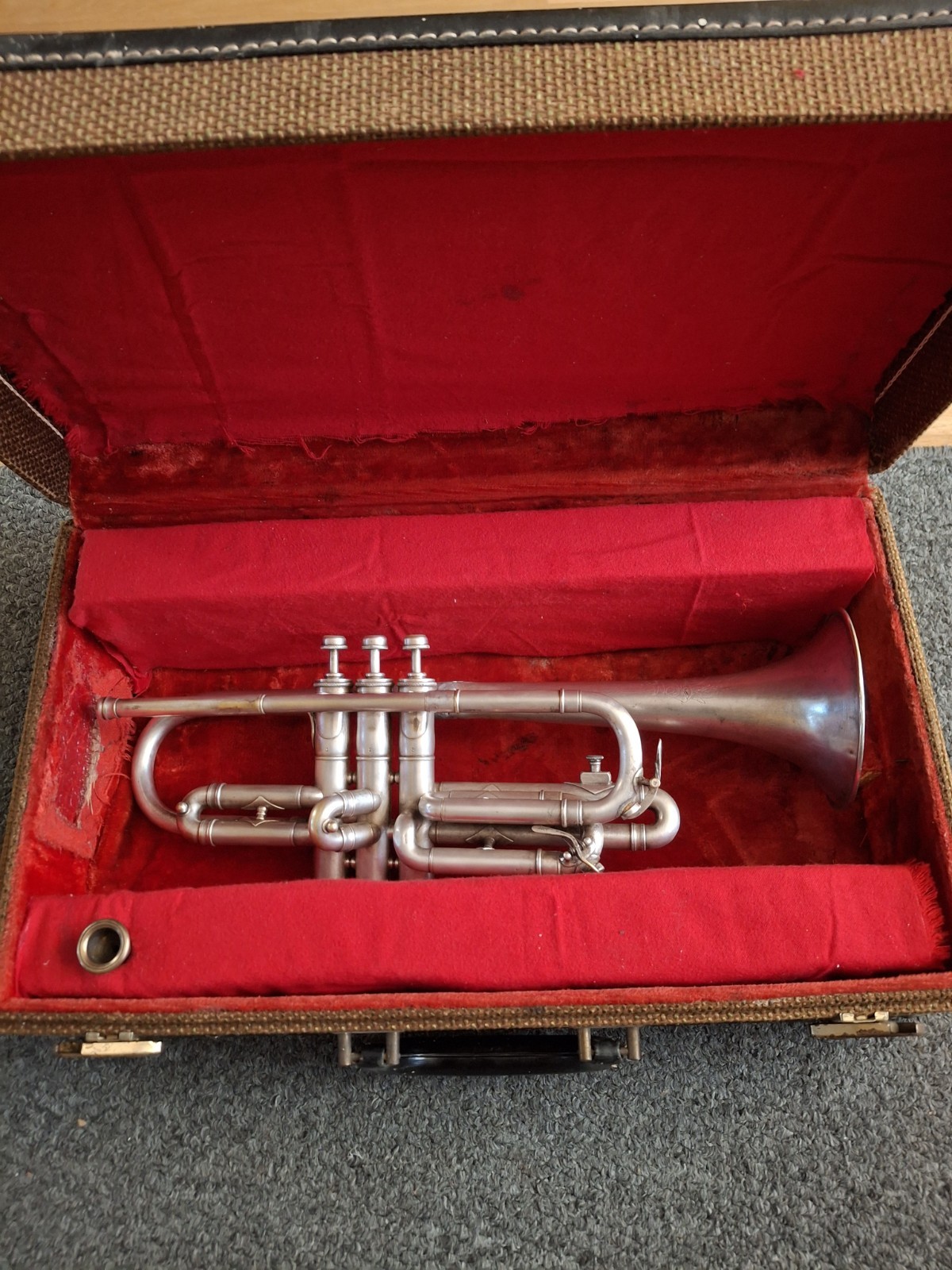 Holton Clarke Model Professional Cornet.  Circa 1922. Serial #60593 . Low Pitch