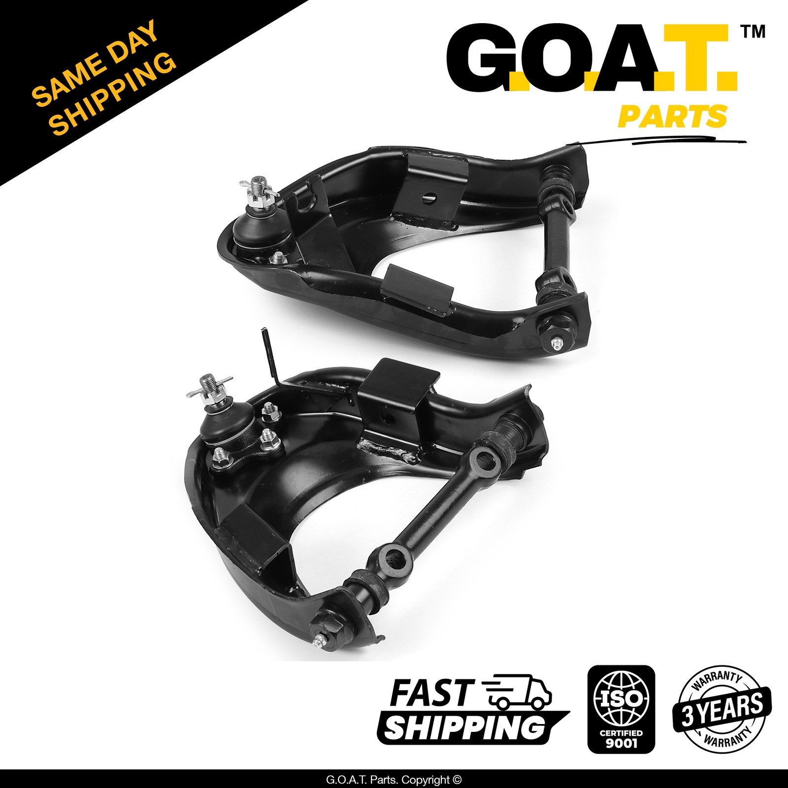 Pair Front Upper Control Arm &Ball Joint for 87-93 Mazda B2200 87-89 B2600 B2000