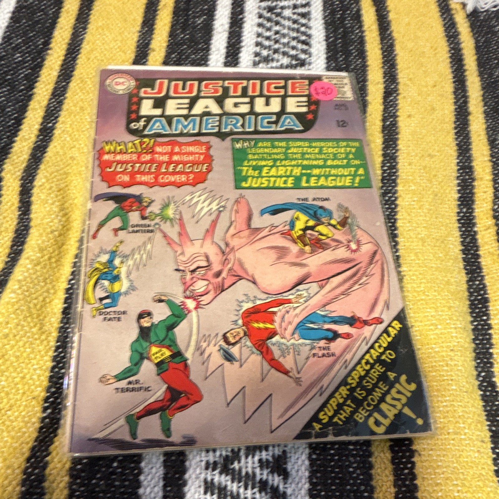 Justice League of America #37 DC Comics, August 1965 Silver Age Mr. Terrific VG Justice League of America #37 DC Comics, August 1965 Silver Age Mr. Terrific VG