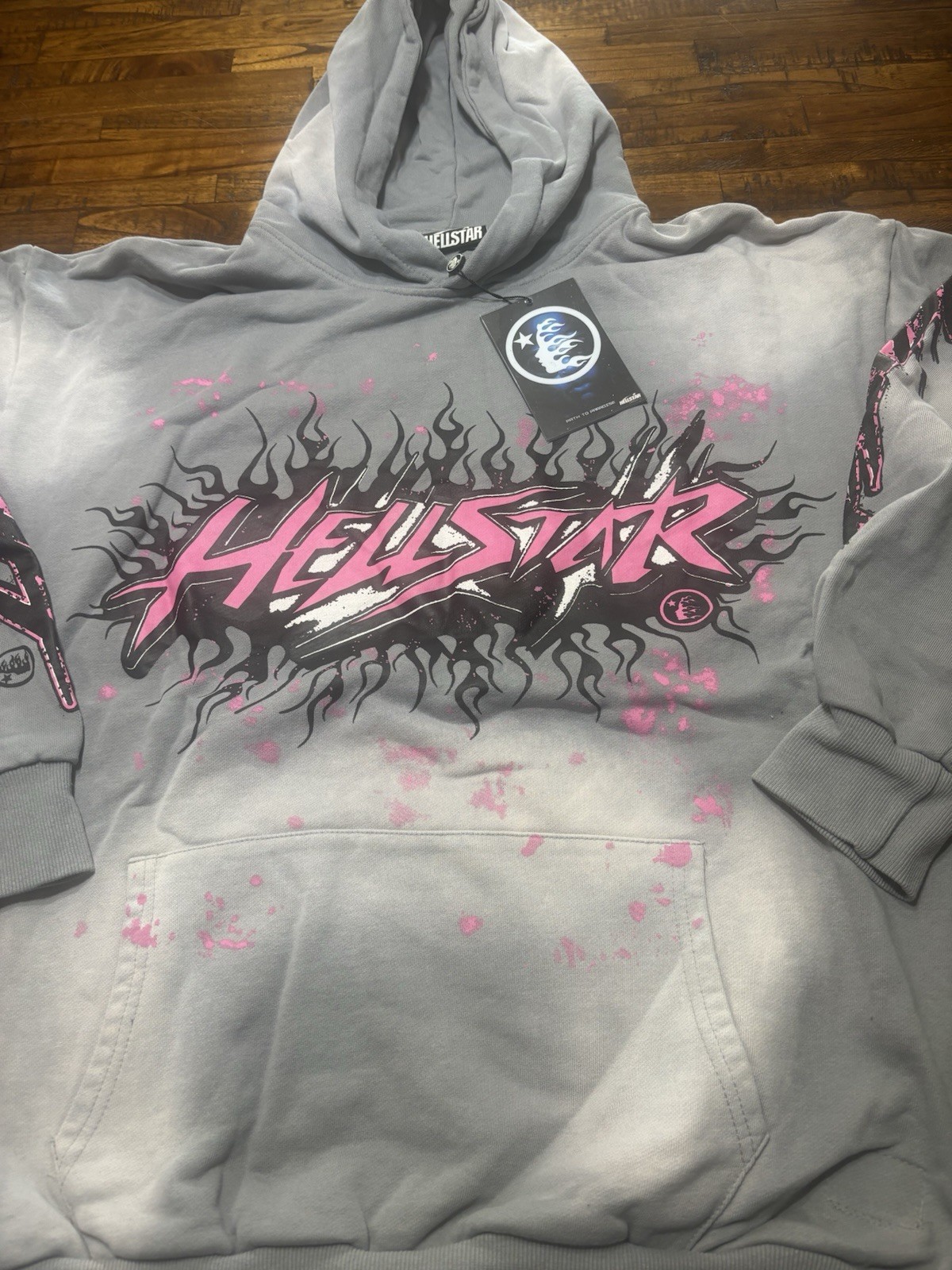 Hellstar Gray Hoodie Size Xl 