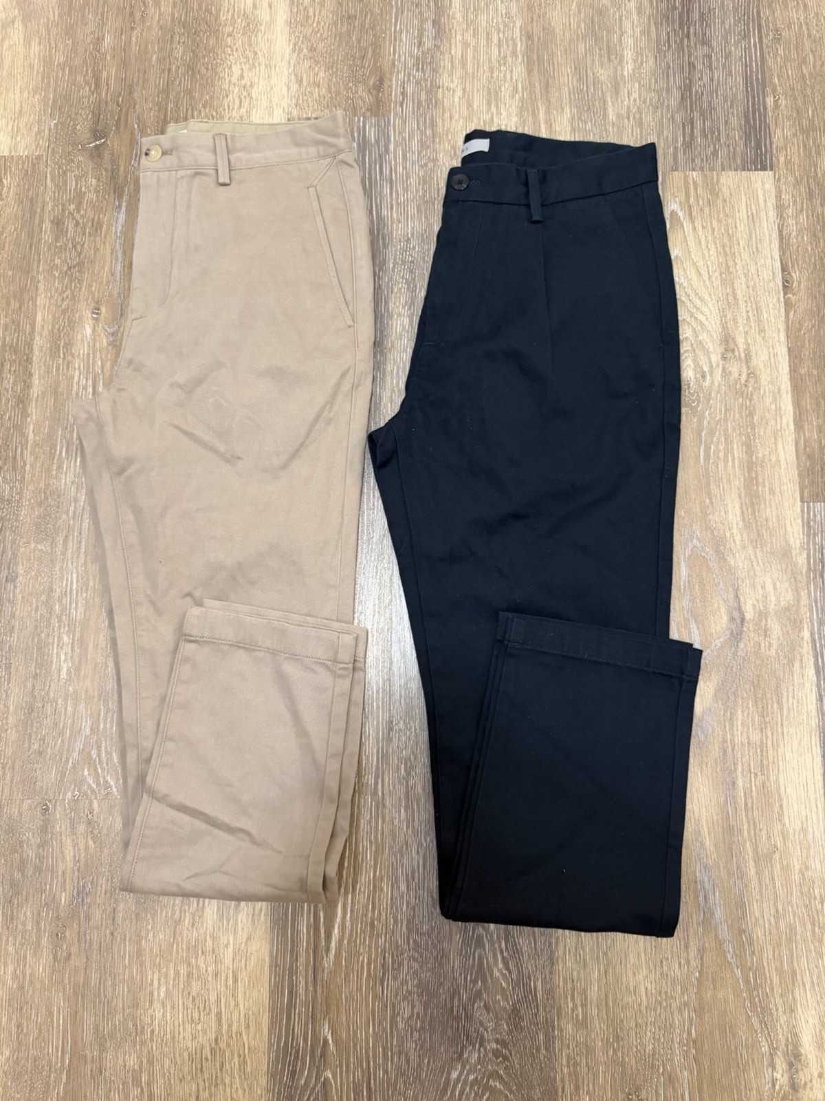 Men’s Chino Pants, Size 30x30, Lot Of 2 New Khaki’s, Cotton Straight Leg Fit
