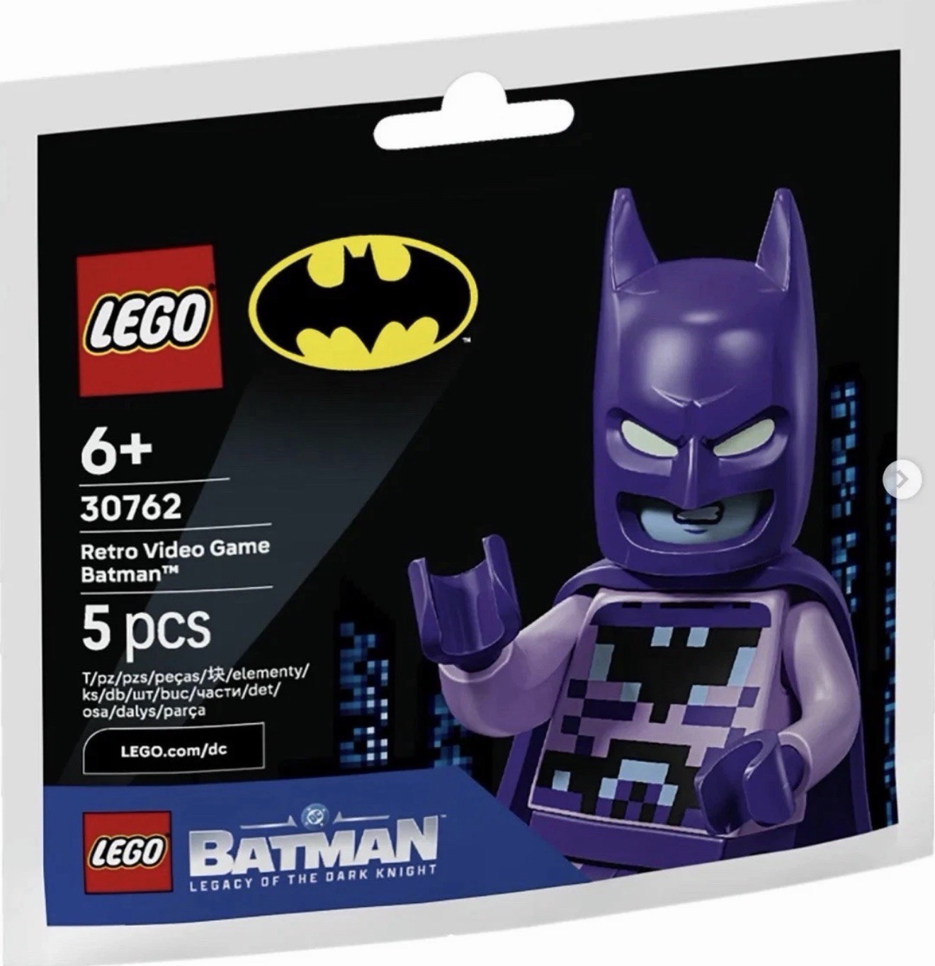 Genuine LEGO 30762 Pixel Purple Batman Action Figure Fast Shipping New！