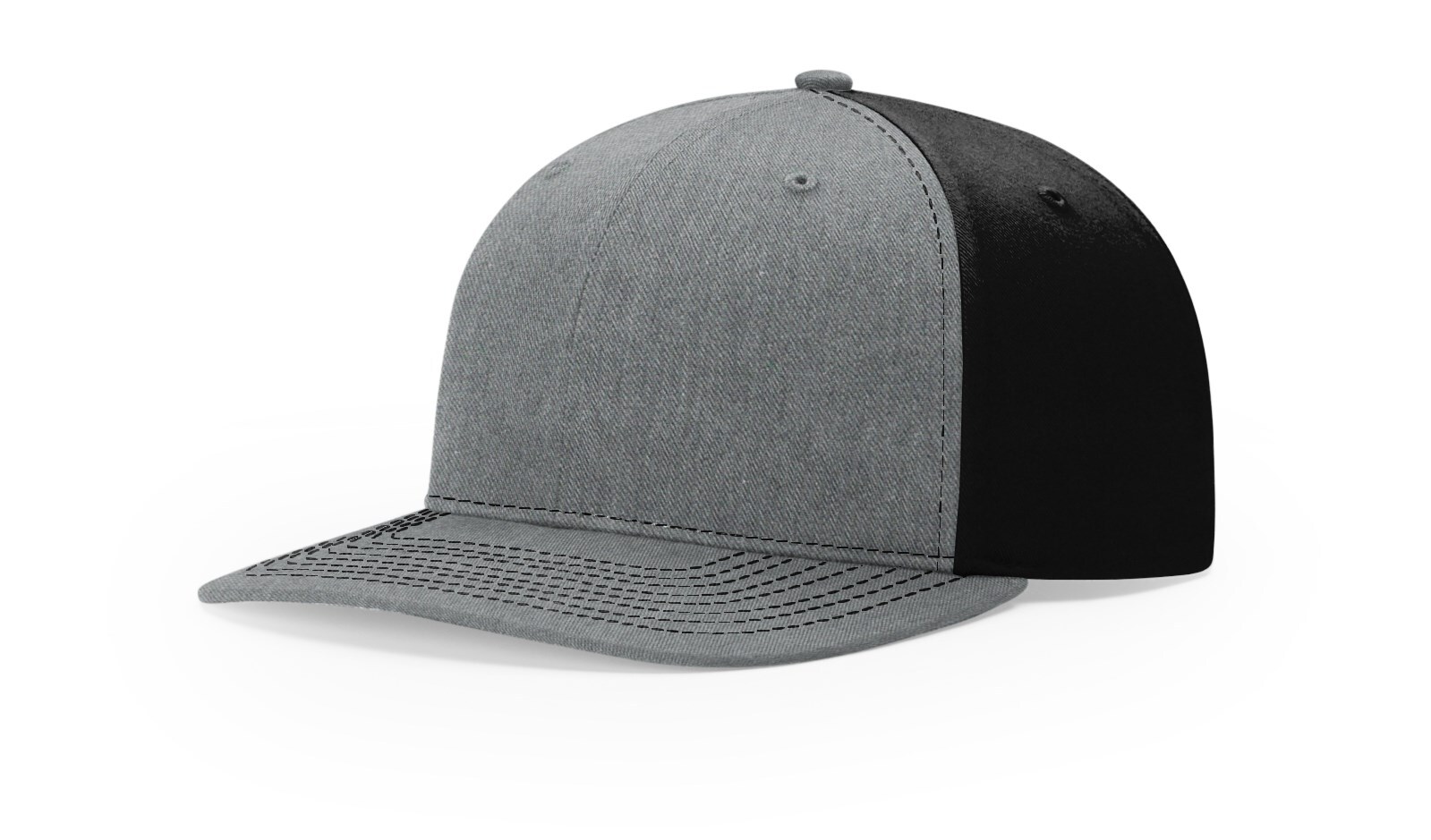 Richardson 312 Trucker Hat 312P Twill Back No-Mesh Snapback Cap Adjustable OSFM