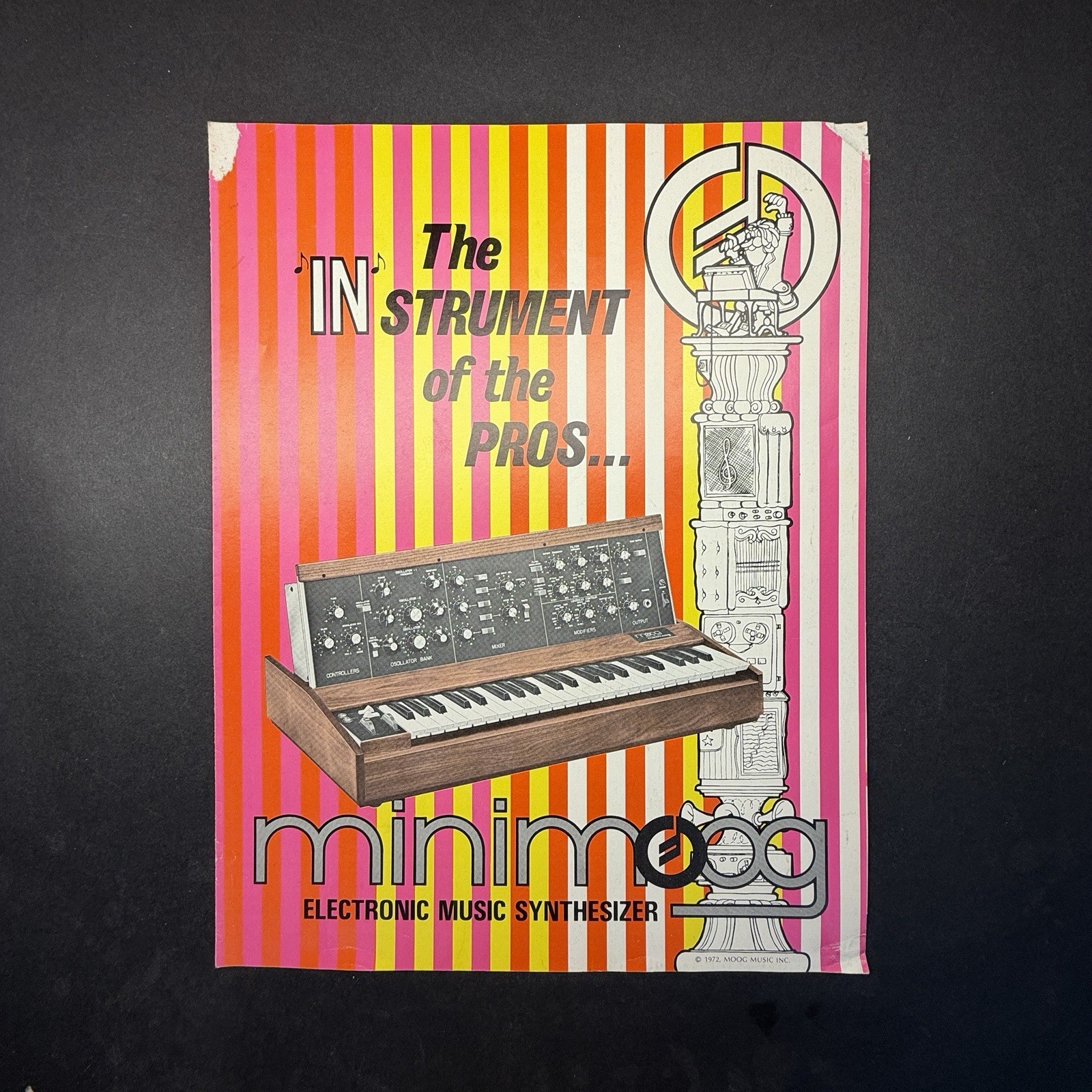 VINTAGE MOOG MINI MOOG INFORMATIONAL BROCHURE VINTAGE MOOG MINI MOOG INFORMATIONAL BROCHURE