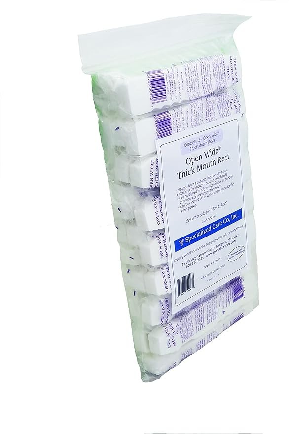 Open Wide Mouth Rest Keeps the Mouth Safely Open for Daily Oral Hygiene - 4 Pack