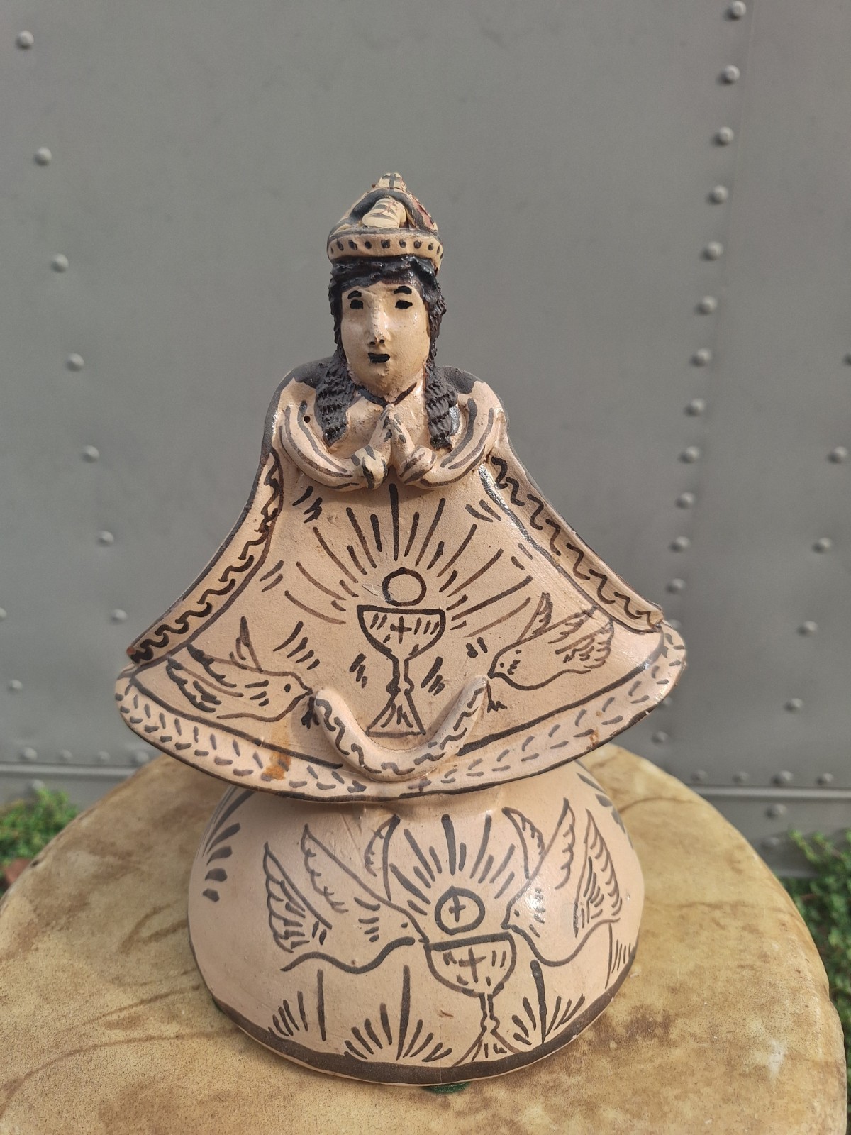 Tzintzuntzan Our Lady Soledad Religious Mexican Folk Art Pottery Doves Tzintzuntzan Our Lady Soledad Religious Mexican Folk Art Pottery Doves