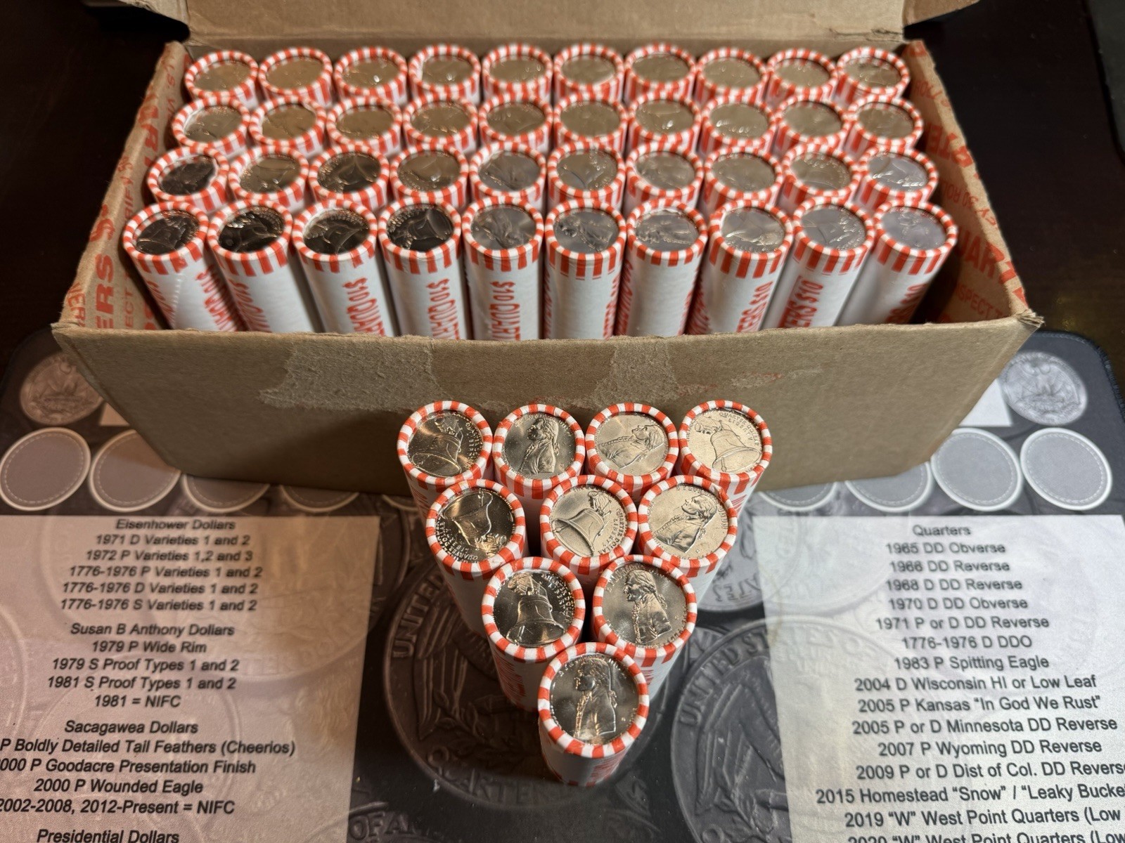 Lot of 10 2026-D Declaration Of Independence Quarter Rolls - July 4th Privy Hunt Lot of 10 2026-D Declaration Of Independence Quarter Rolls - July 4th Privy Hunt
