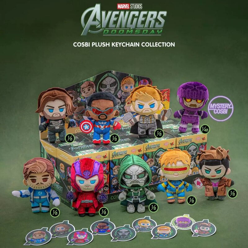 Hot Toys COSBI Avengers: Endgame Plush Toys Keychain Charm Gift Halloween Hot Toys COSBI Avengers: Endgame Plush Toys Keychain Charm Gift Halloween