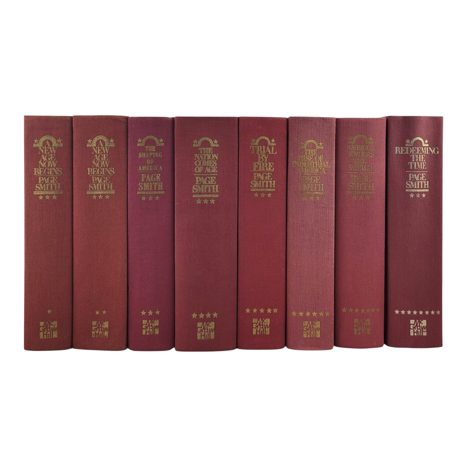 Page Smith A Peoples History United States 8 Volume Vintage Hardcover Set