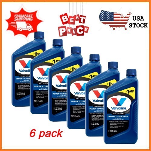 6 pack Valvoline Dexron VI/Mercon LV Full Synthetic Automatic Transmission Fluid