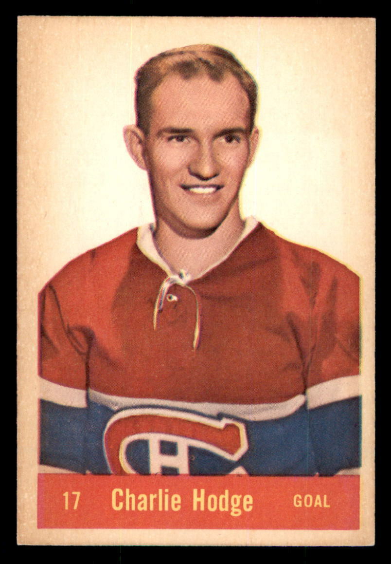 1957-58 Parkhurst Hockey #17 Charlie Hodge EX+ (MK)