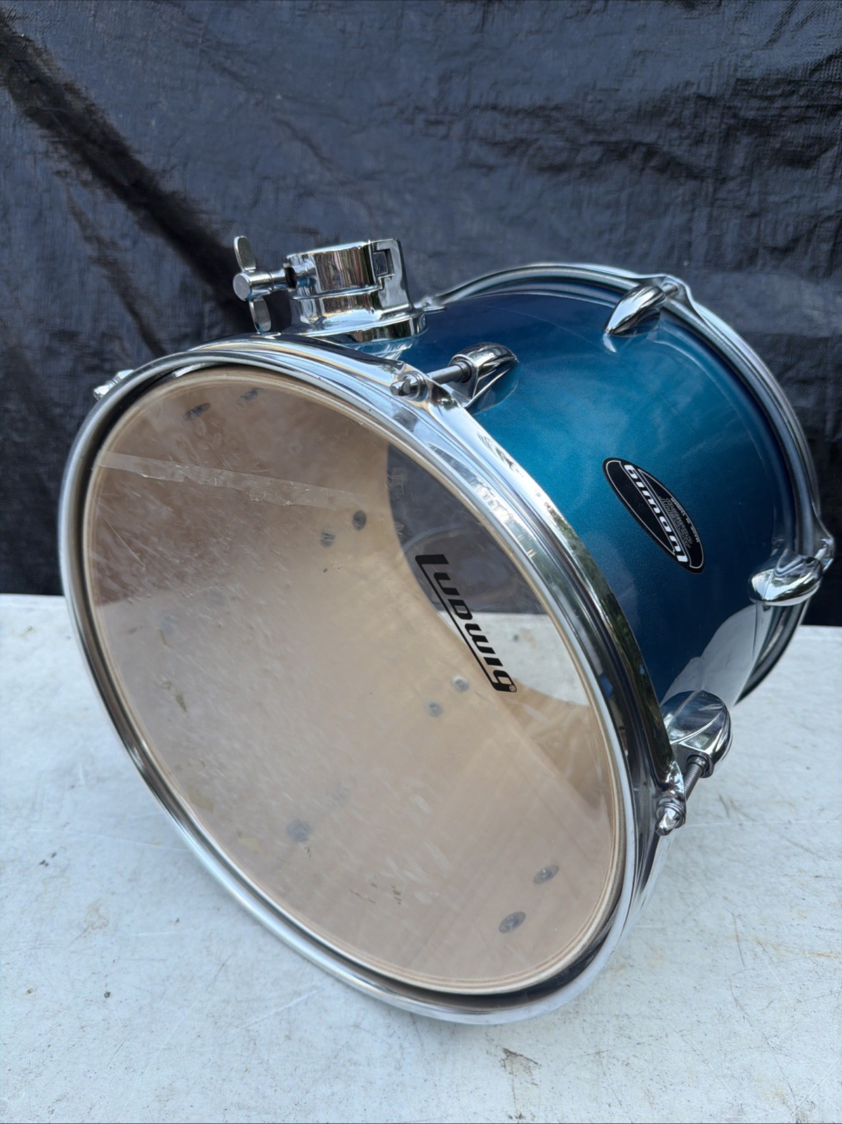 Ludwig Accent CS Combo Blue Drum 13” Tom Drum Ludwig Accent CS Combo Blue Drum 13” Tom Drum