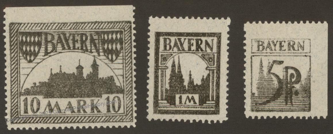 Germany ca1919 Bavaria Bayern Unissued Essays 115443